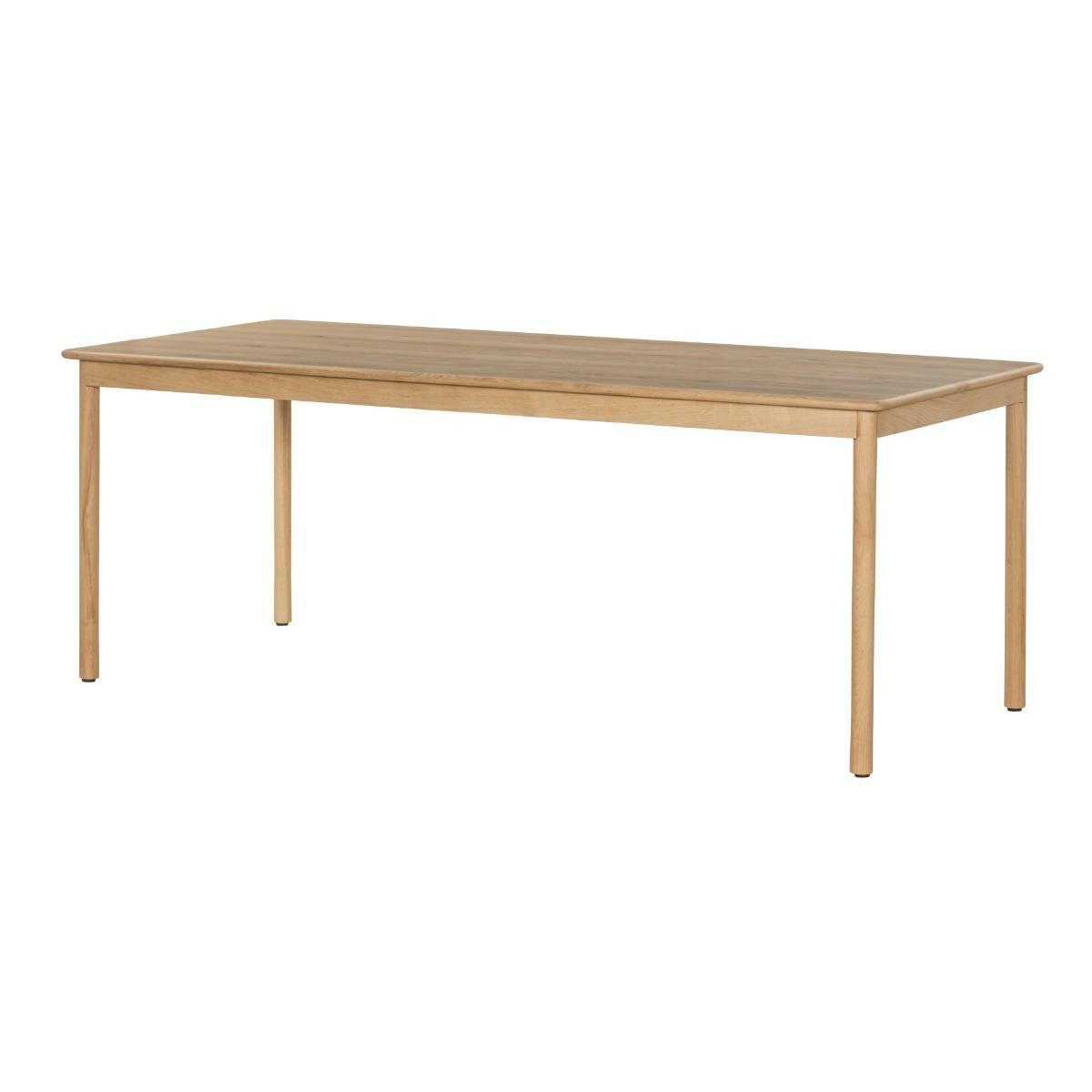 Table à manger moderne 8/10 places en chêne LOREN bois clair, PIER IMPORT