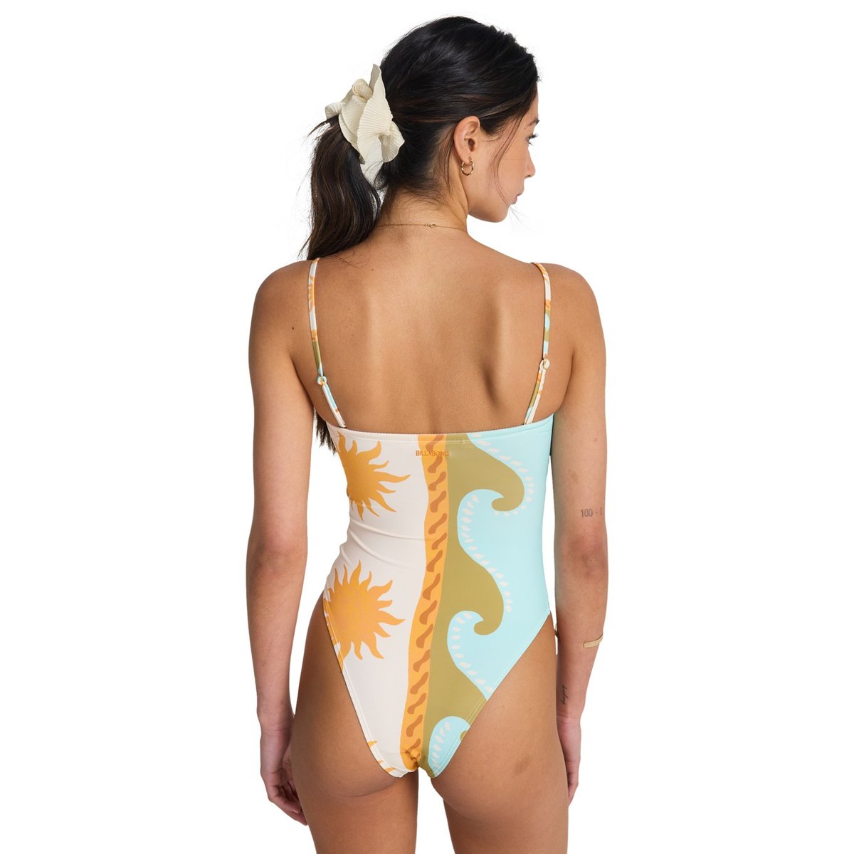 Maillot de bain une pièce bustier SUNBLIND TULLY HI ONE-PIECE blanc salt crystal, BILLABONG