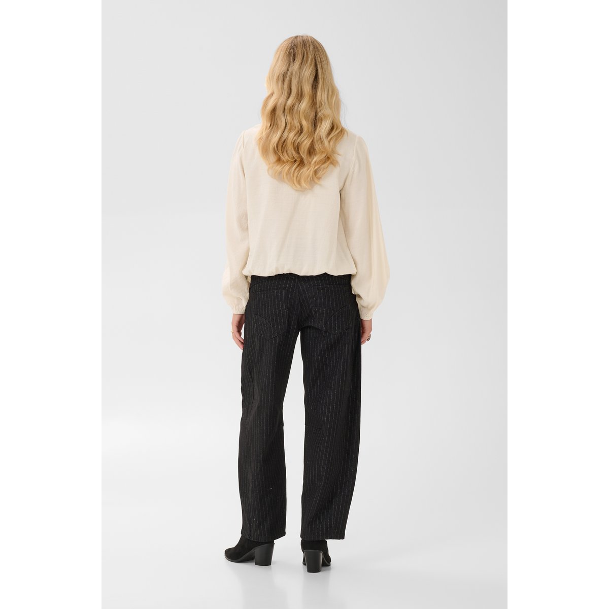 Blouse à manches longues beige oatmeal, CREAM