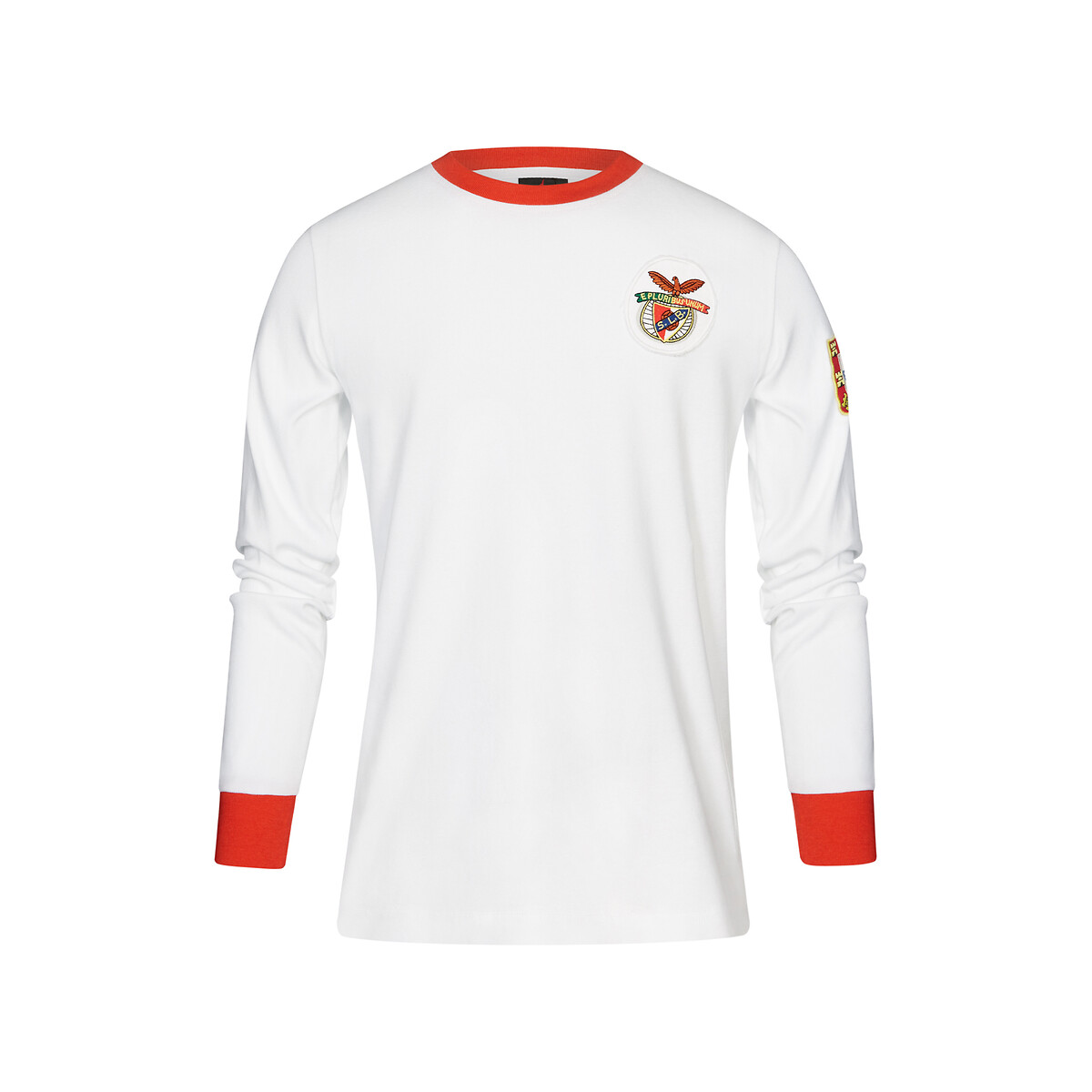 Camisola retro Eusébio Bola de Ouro para criança, SL Benfica branco, SL BENFICA