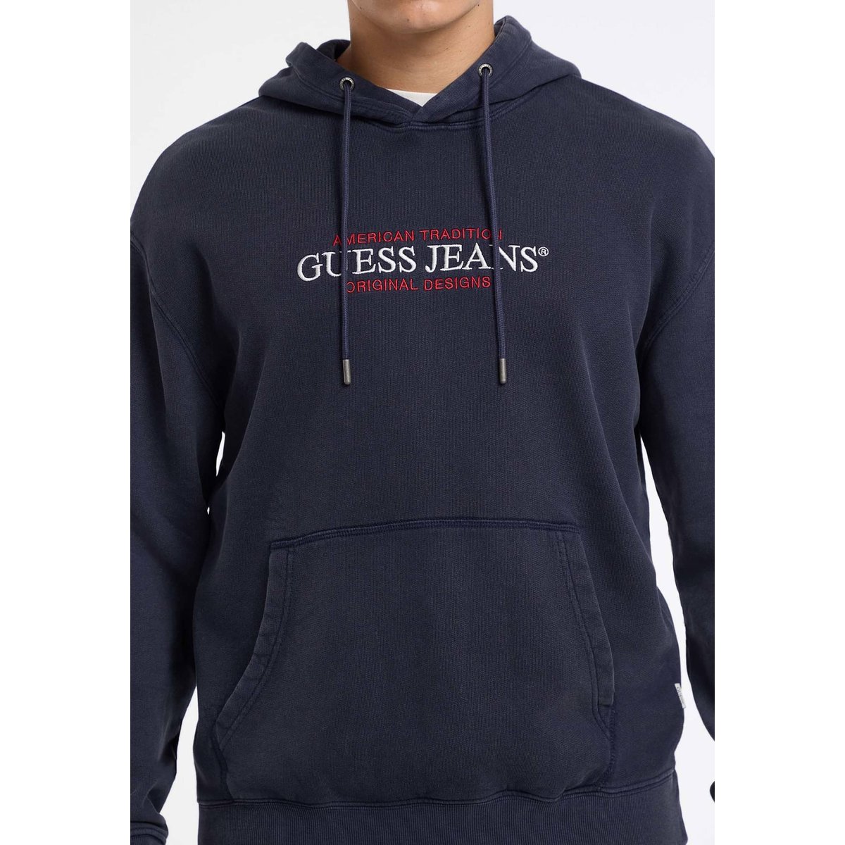 Sweat-Shirt Logo Imprimé bleu foncé, GUESS JEANS