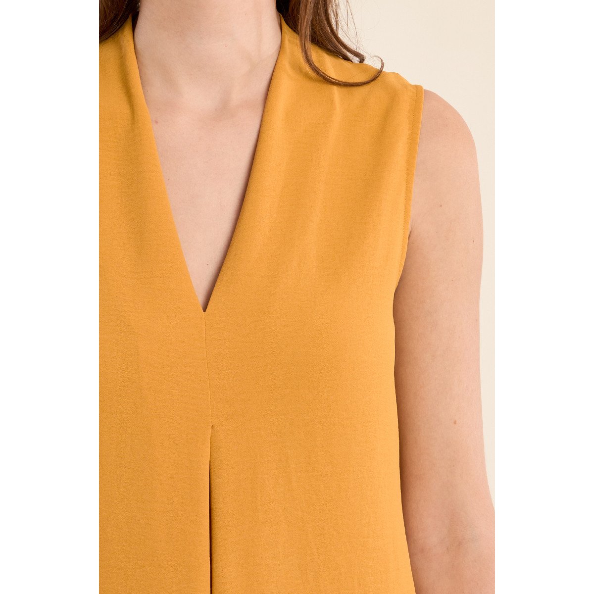 Robe longue trapèze mango yellow, MOLLY BRACKEN