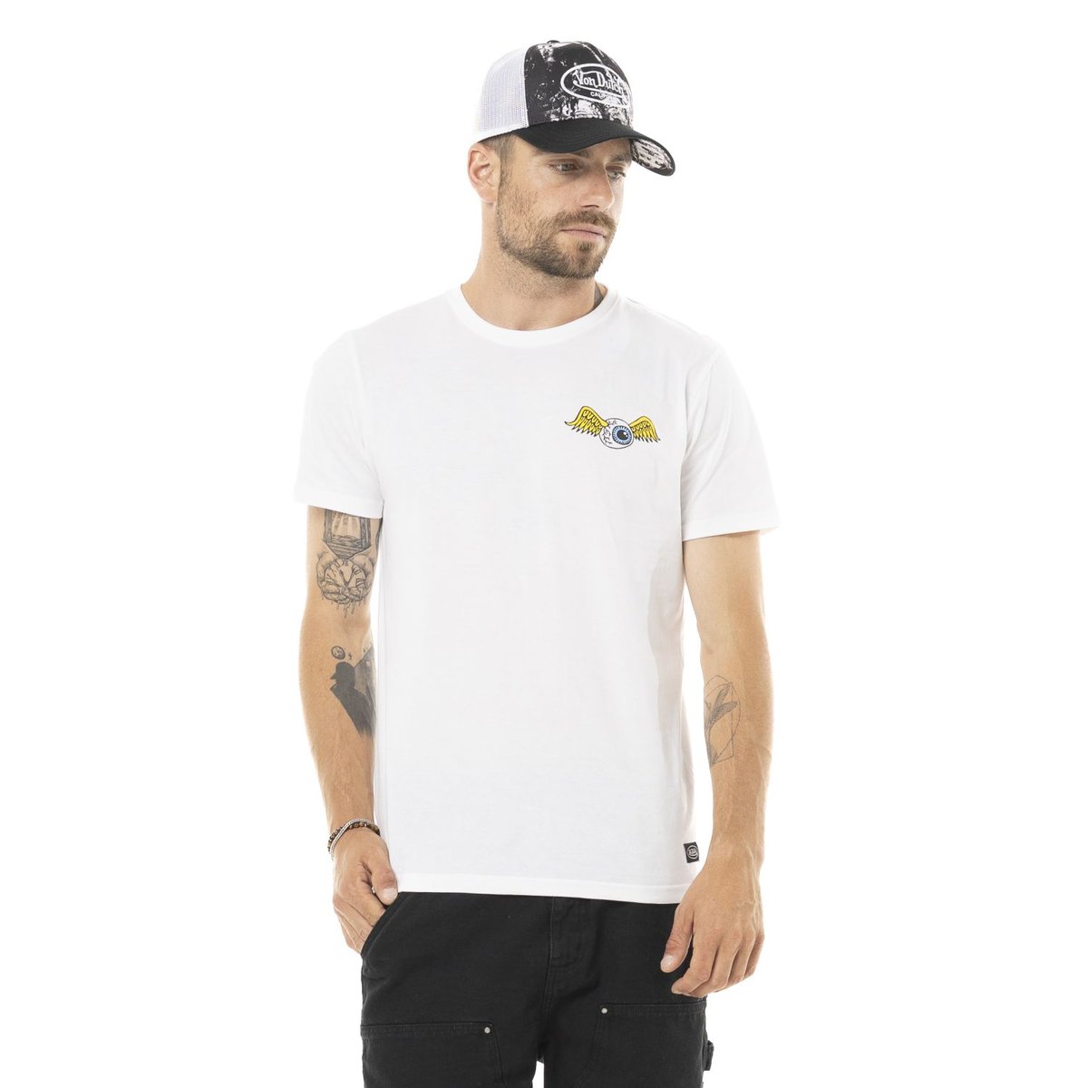 Tee Shirt en coton Eye blanc, VON DUTCH