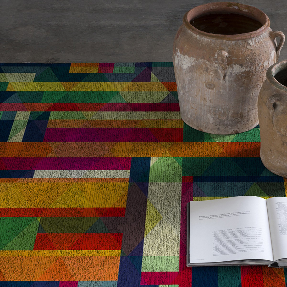 Tapis de salon CROMIS multicolore, NAF NAF HOME