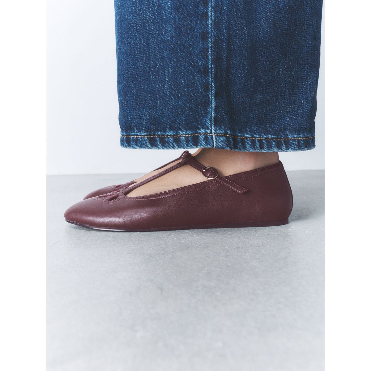 Babies en cuir forever comfort® prune, NEXT