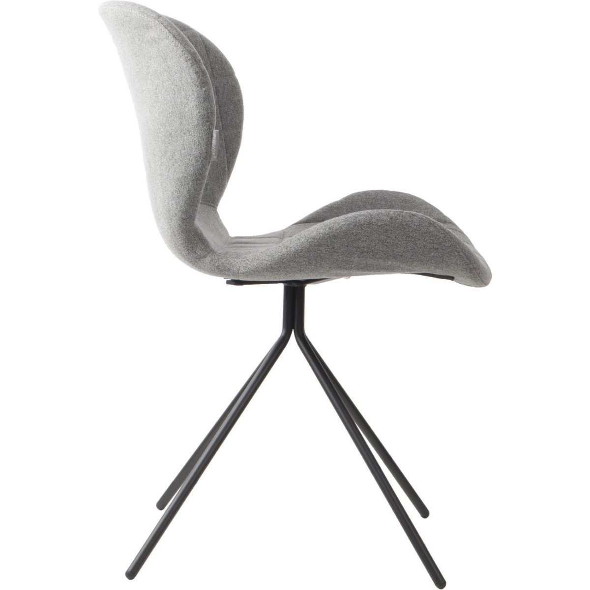 Lot de 2 chaises design- OMG gris clair, ZUIVER