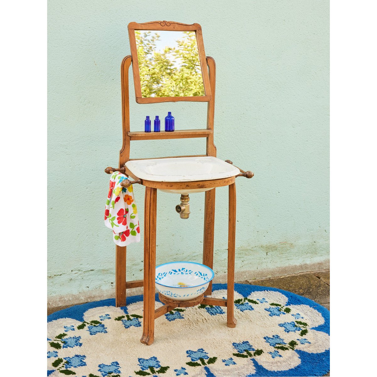 Coiffeuse Art déco années 20 Louise N°284 - Bon état bois clair, DEBONGOUT