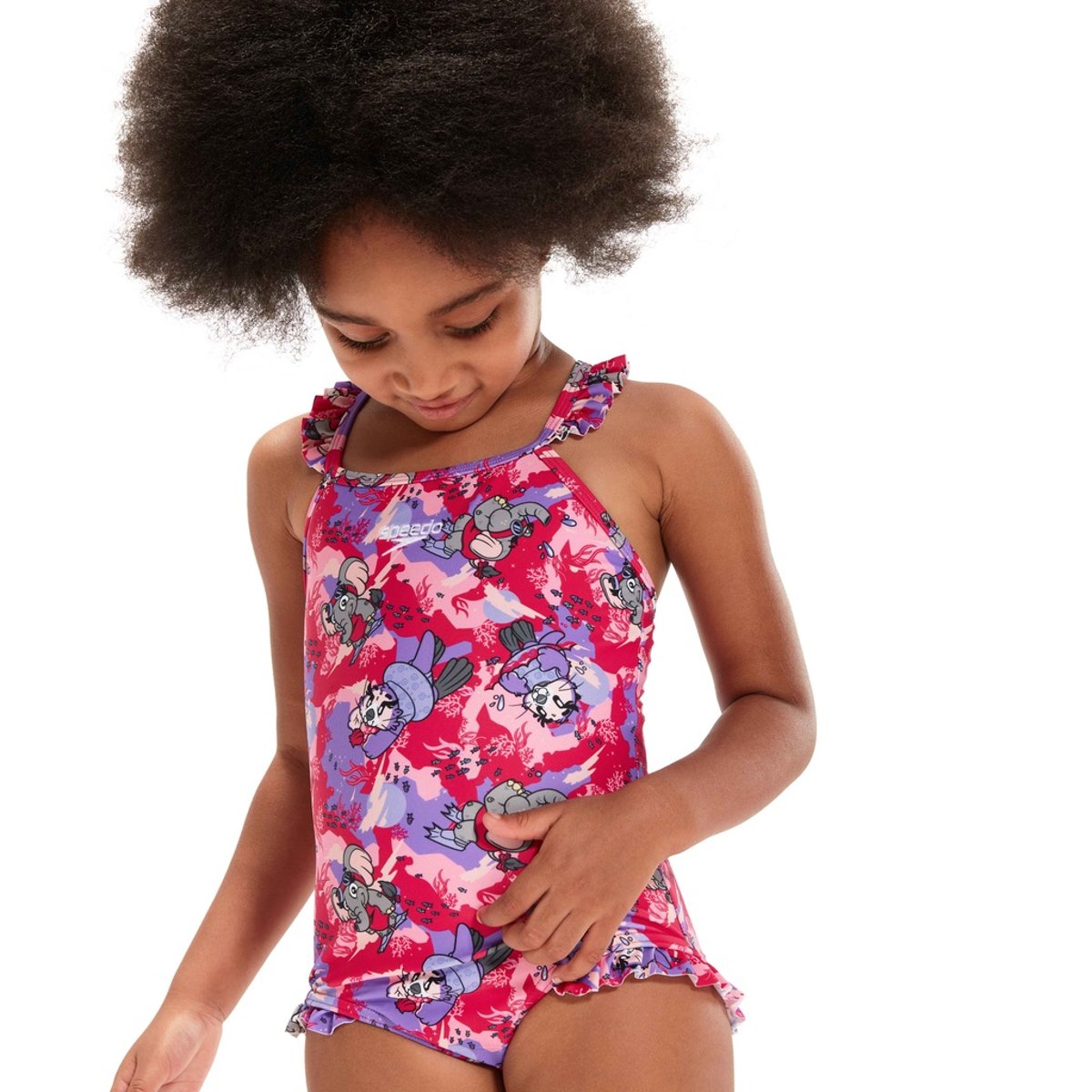 Maillot de bain 1 pièce LEARN TO SWIM rose / violet, SPEEDO
