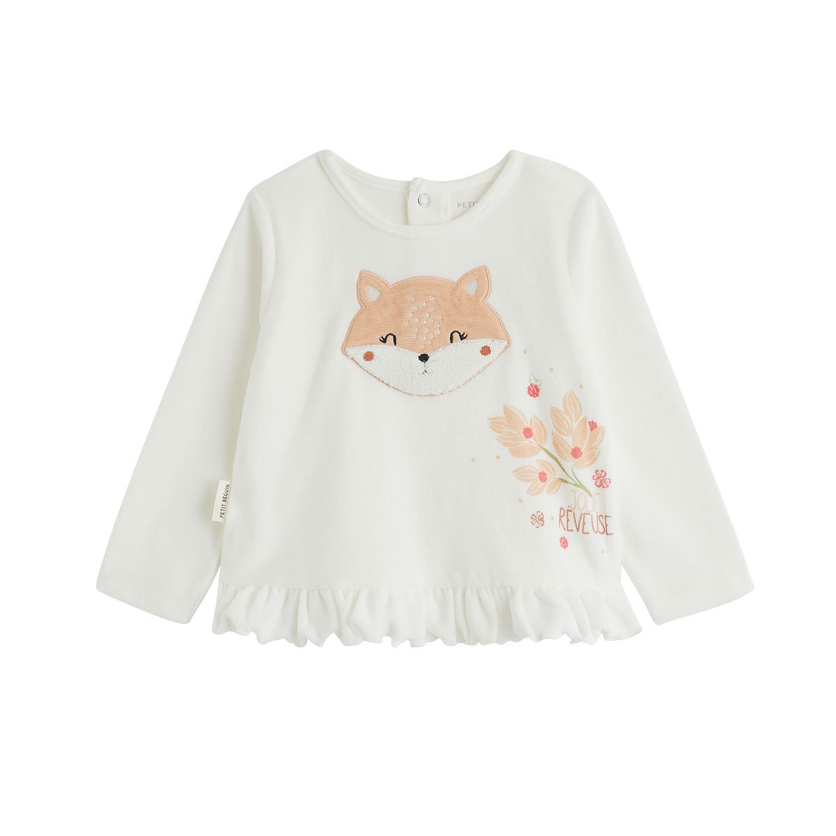 Pyjama enfant 2 pièces en velours Petite Rêveuse rose, PETIT BEGUIN
