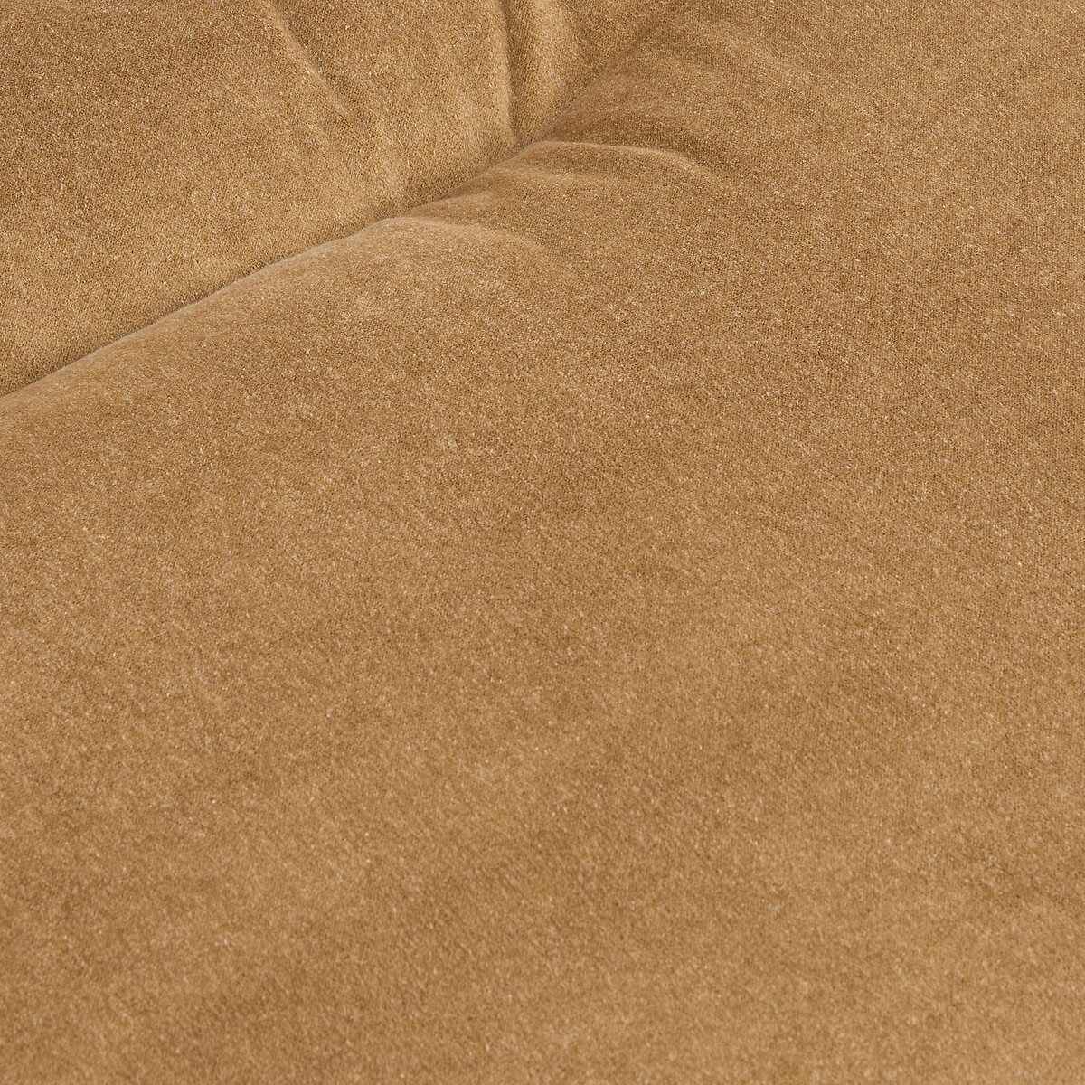 Repose-pieds modulable en velours de lin, GIULIANO caramel, AM.PM