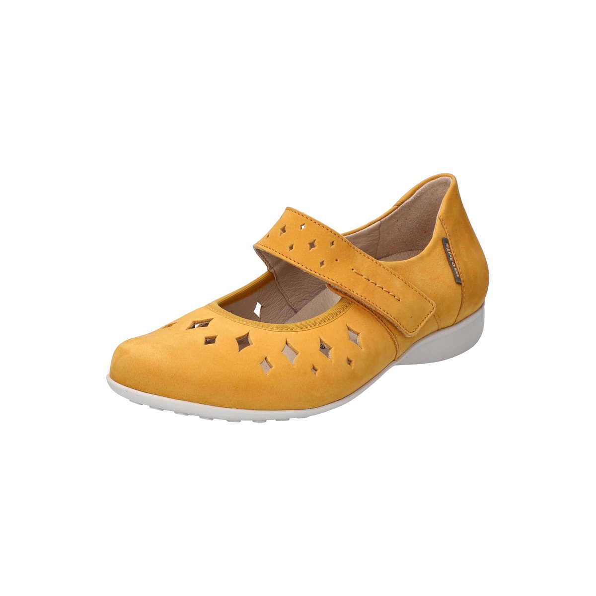 Ballerines en cuir FIONA PERF ocre p5138617, MEPHISTO