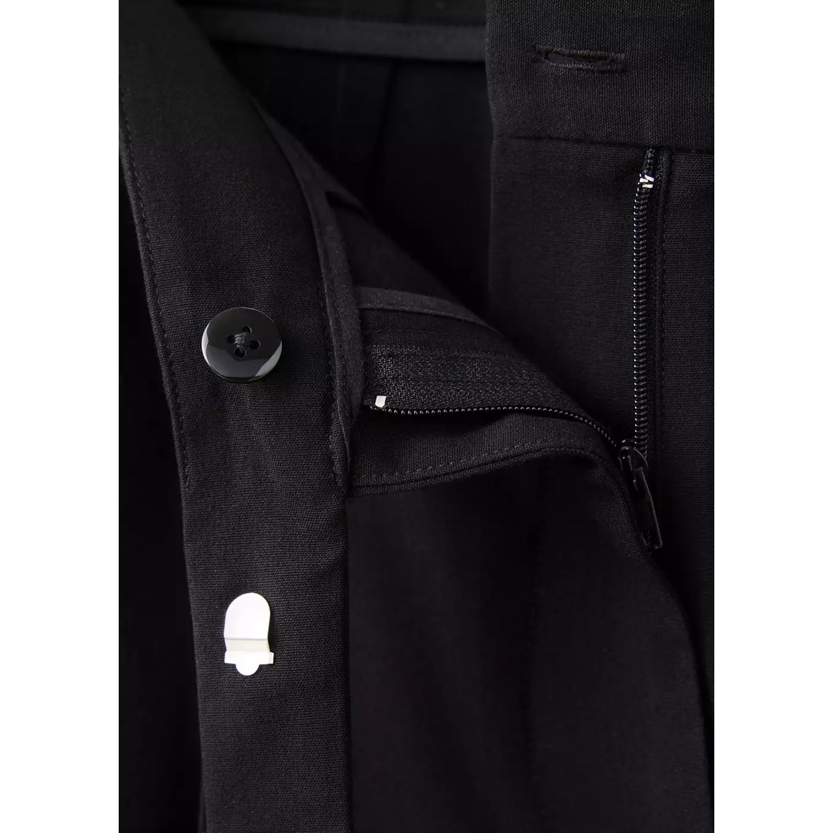 Pantalon droit nœud noir, MANGO
