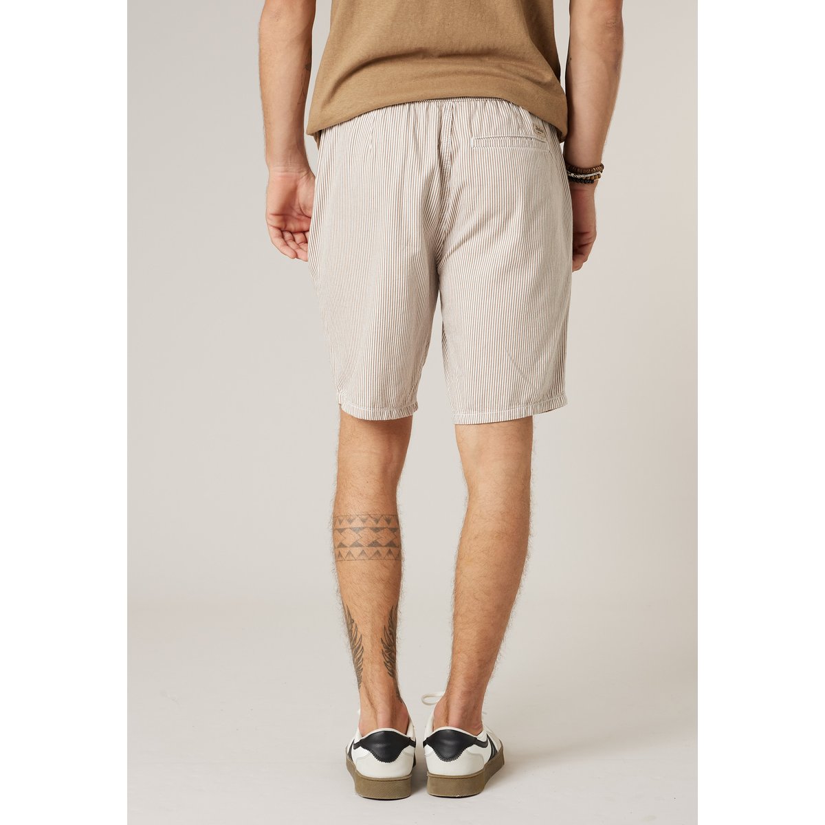 Bermuda regular homme en 100% coton ALONSO light taupe, DEELUXE