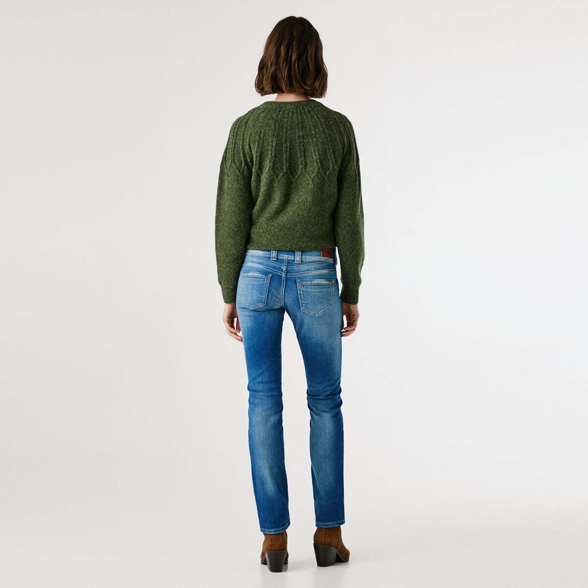 Jean slim taille standard, double boutonnage GEN 10oz str 8dip royal dk, PEPE JEANS