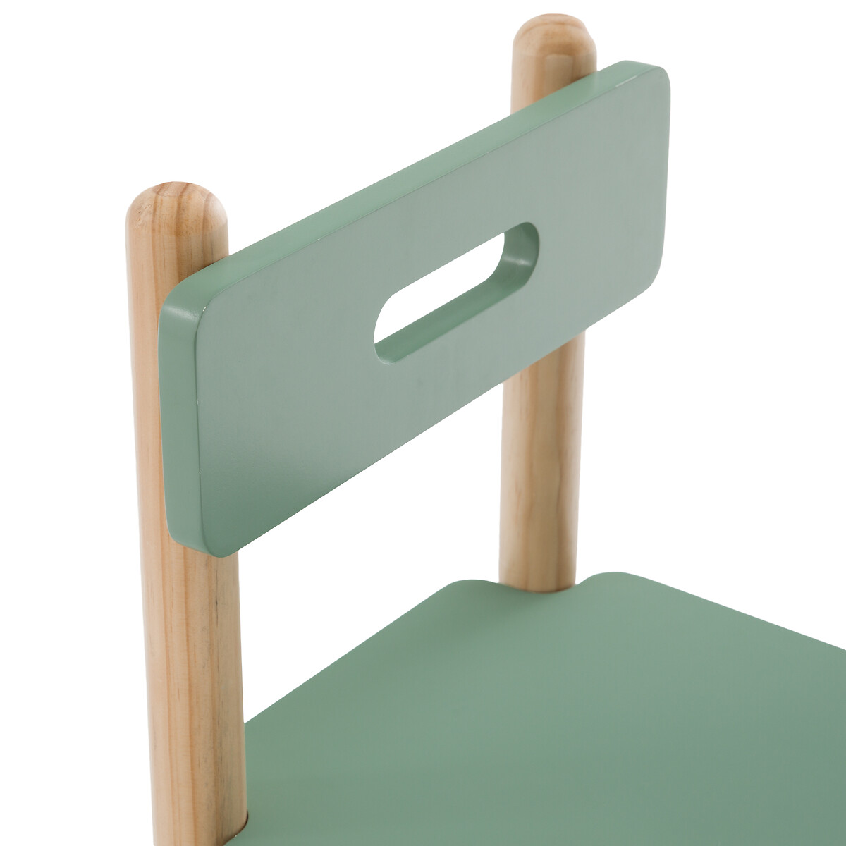 Chaise enfant, Simoni blanc/vert, MA PETITE ECOLE MONTESSORI X LA REDOUTE INTERIEURS