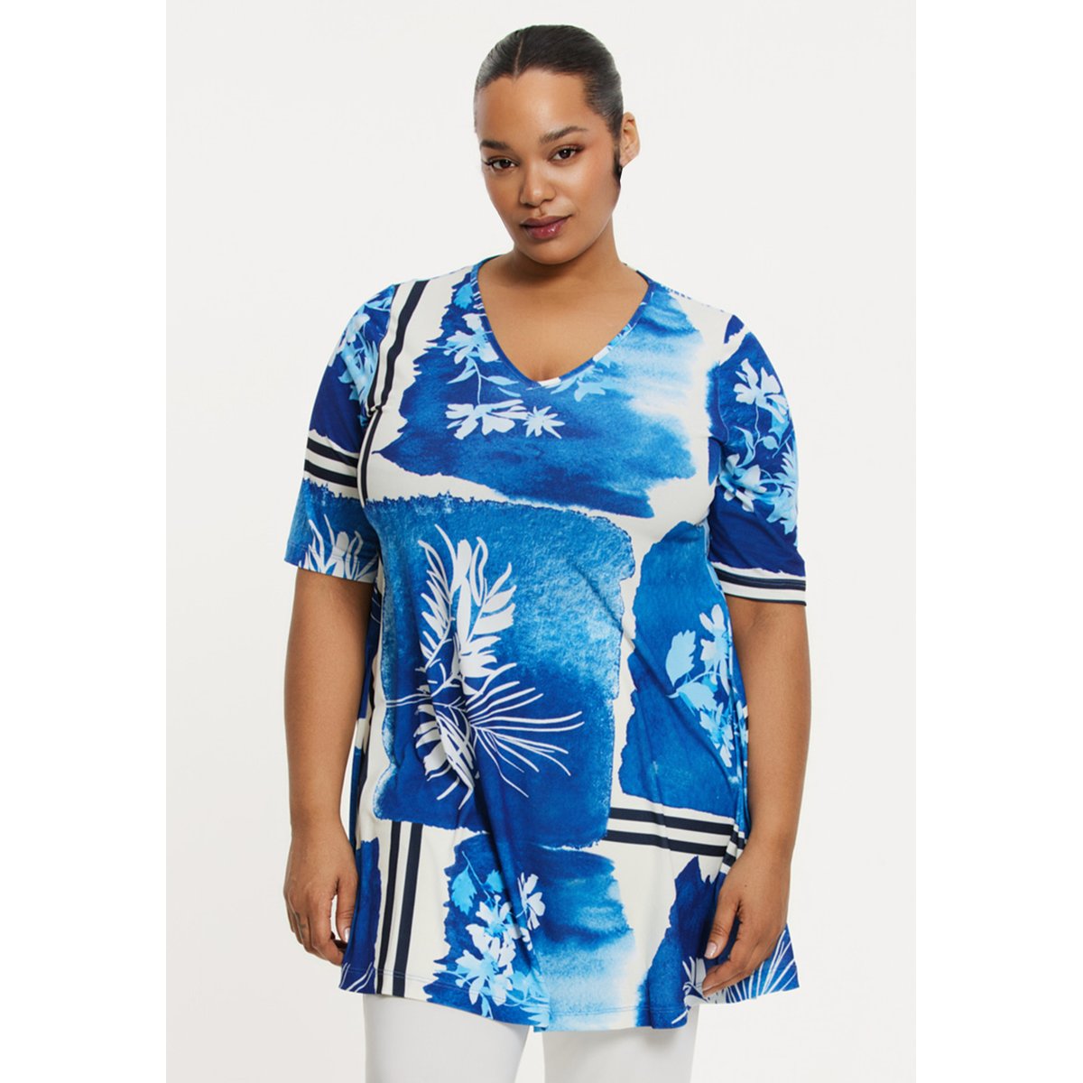 Tunique avec manches courtes bleu, YOEK