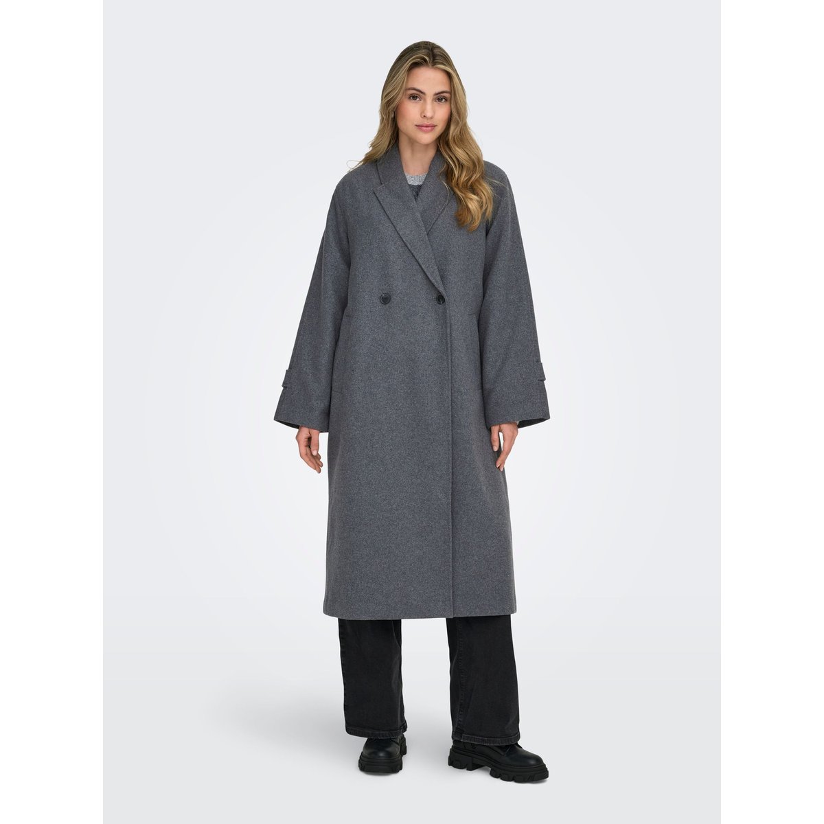 Manteau dark grey melange, ONLY