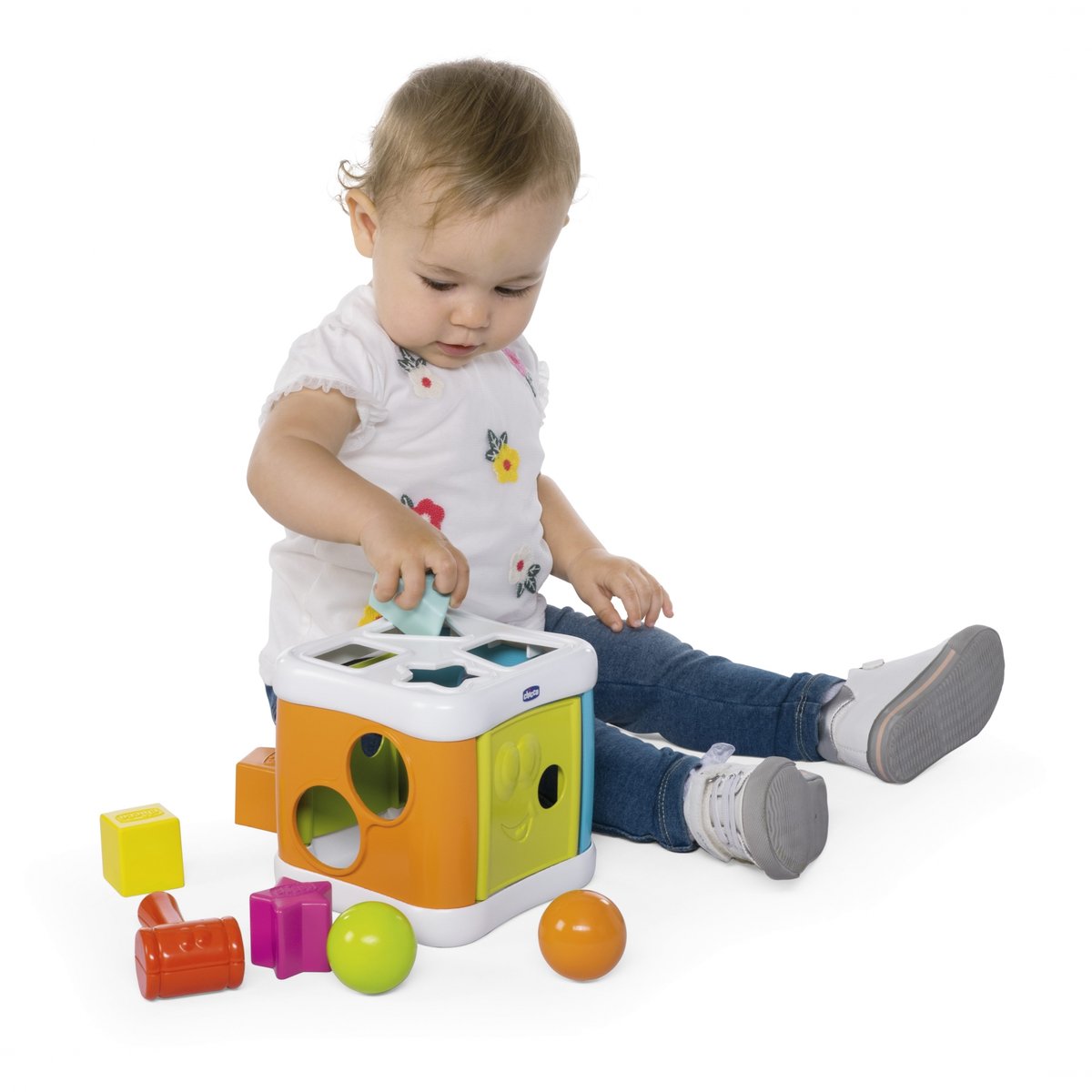 Cube à formes 2 en 1 multicolore, CHICCO