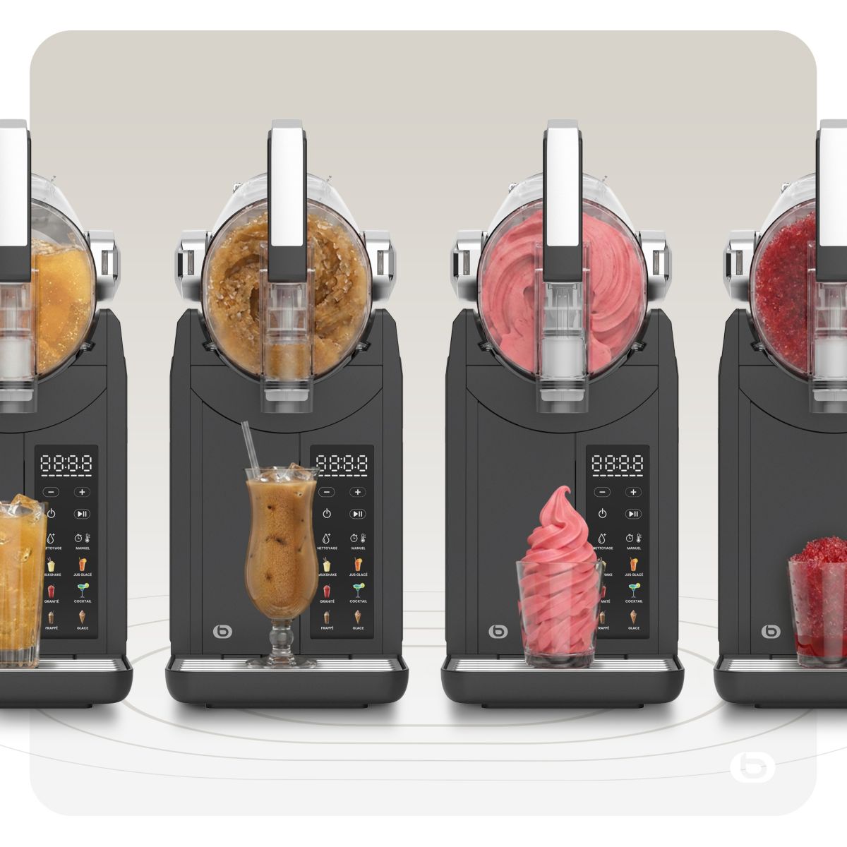 Machine à granita Machine à granita & glace EMGG1 couleur unique, ESSENTIEL B