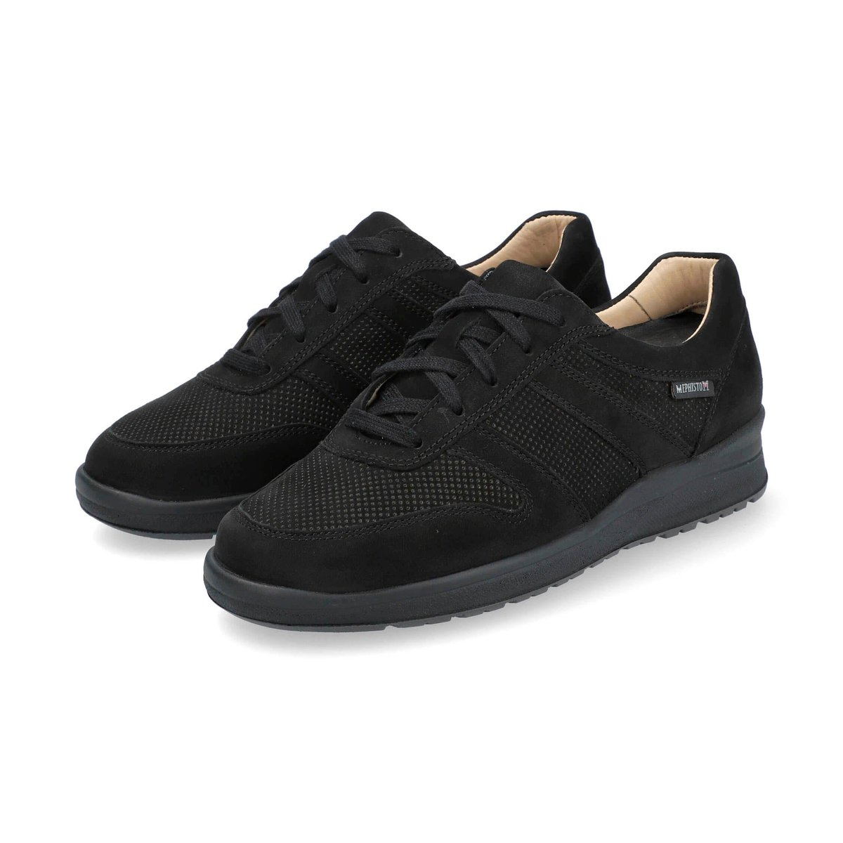 Baskets en cuir REBECA PERF noir 5127, MEPHISTO