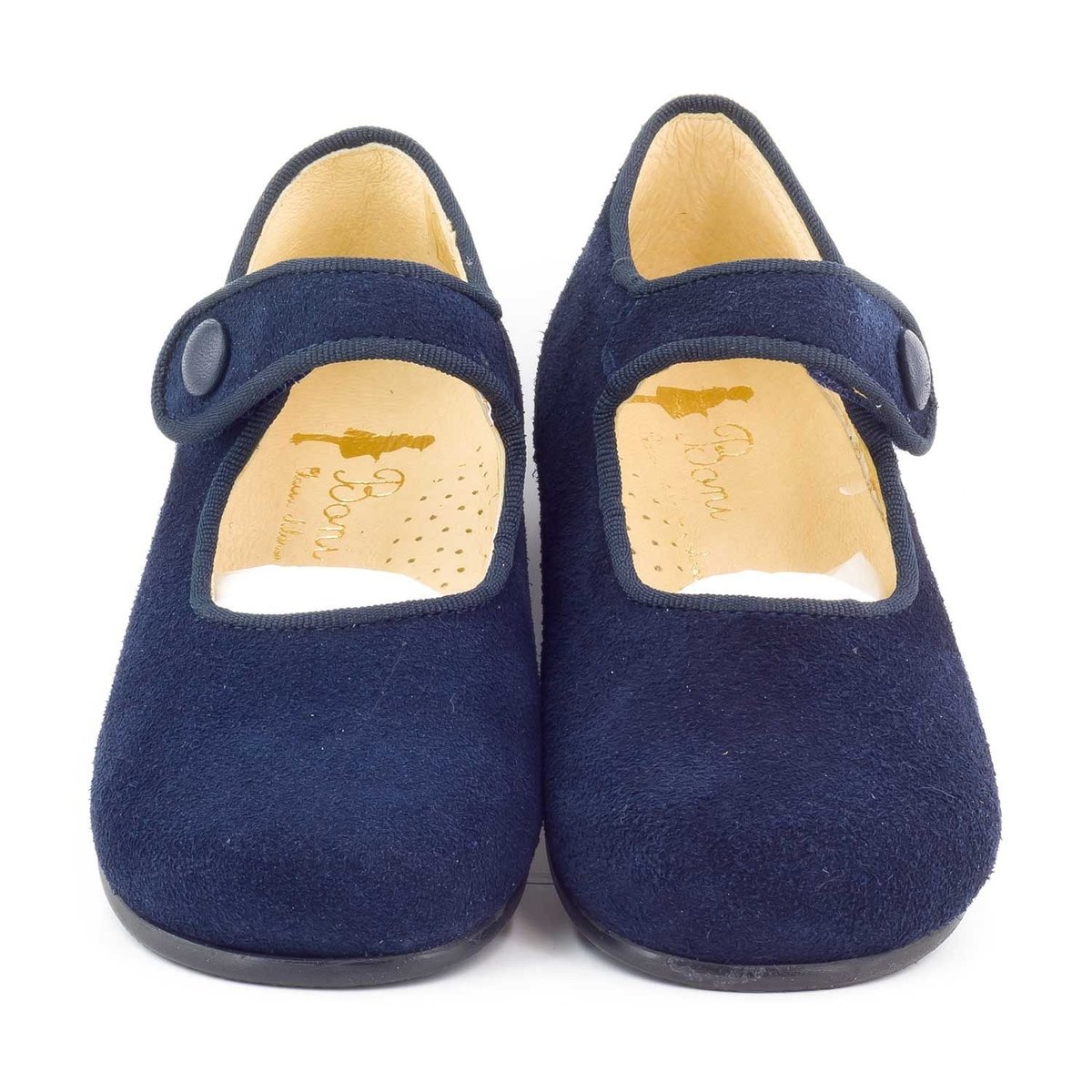 Boni Athénaïs - ballerine pour bébé fille bleu marine, BONI&SIDONIE