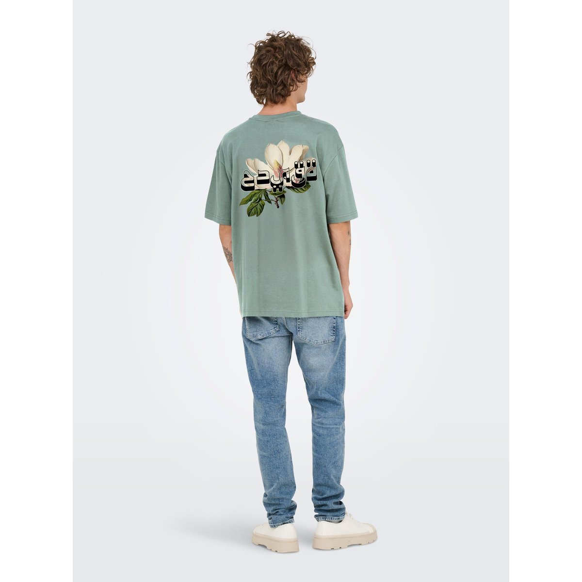 T-Shirt grise - chinois green 1, ONLY & SONS