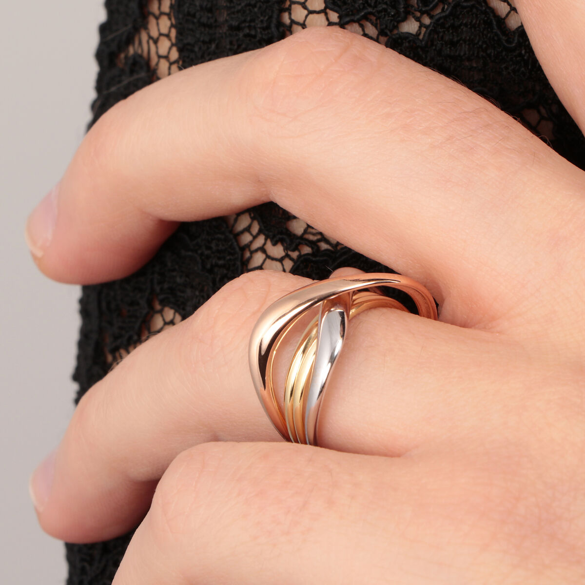 Bague en or blanc 750 CLASSIC argent, BLUESPIRIT