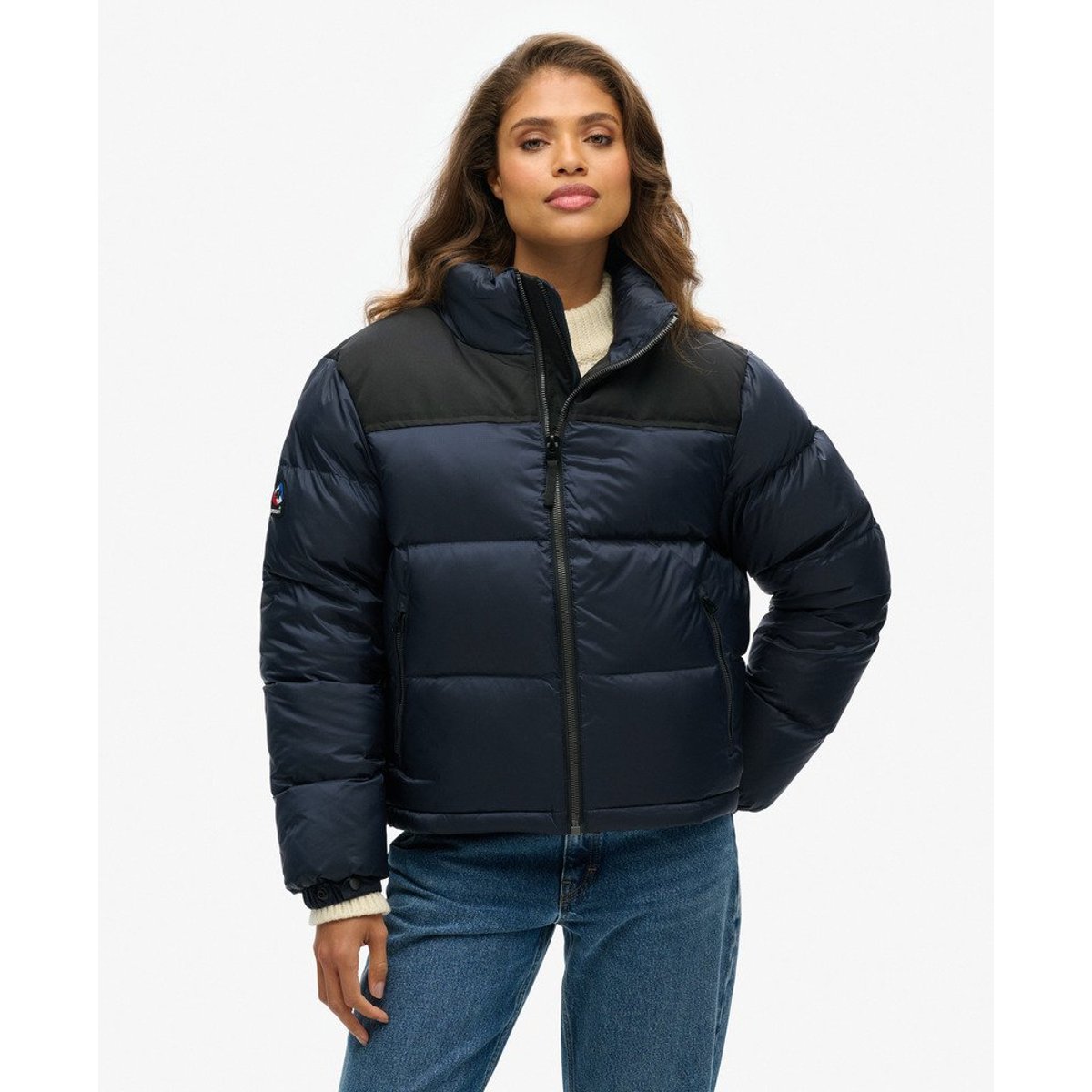 Doudoune Sportstyle Code bleu marine éclipse, SUPERDRY