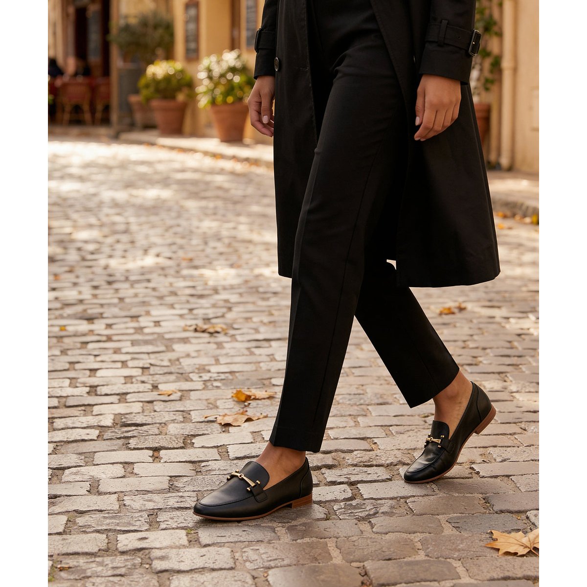 Mocassins AMÉLIE noir, FINSBURY
