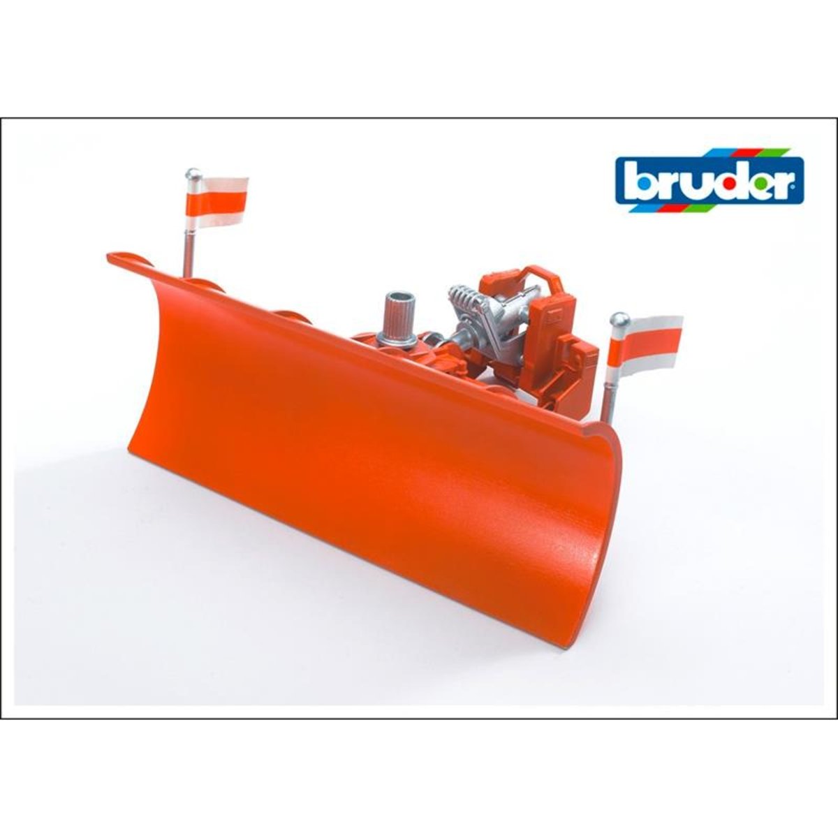 Lame de niveleuse de voirie orange, BRUDER