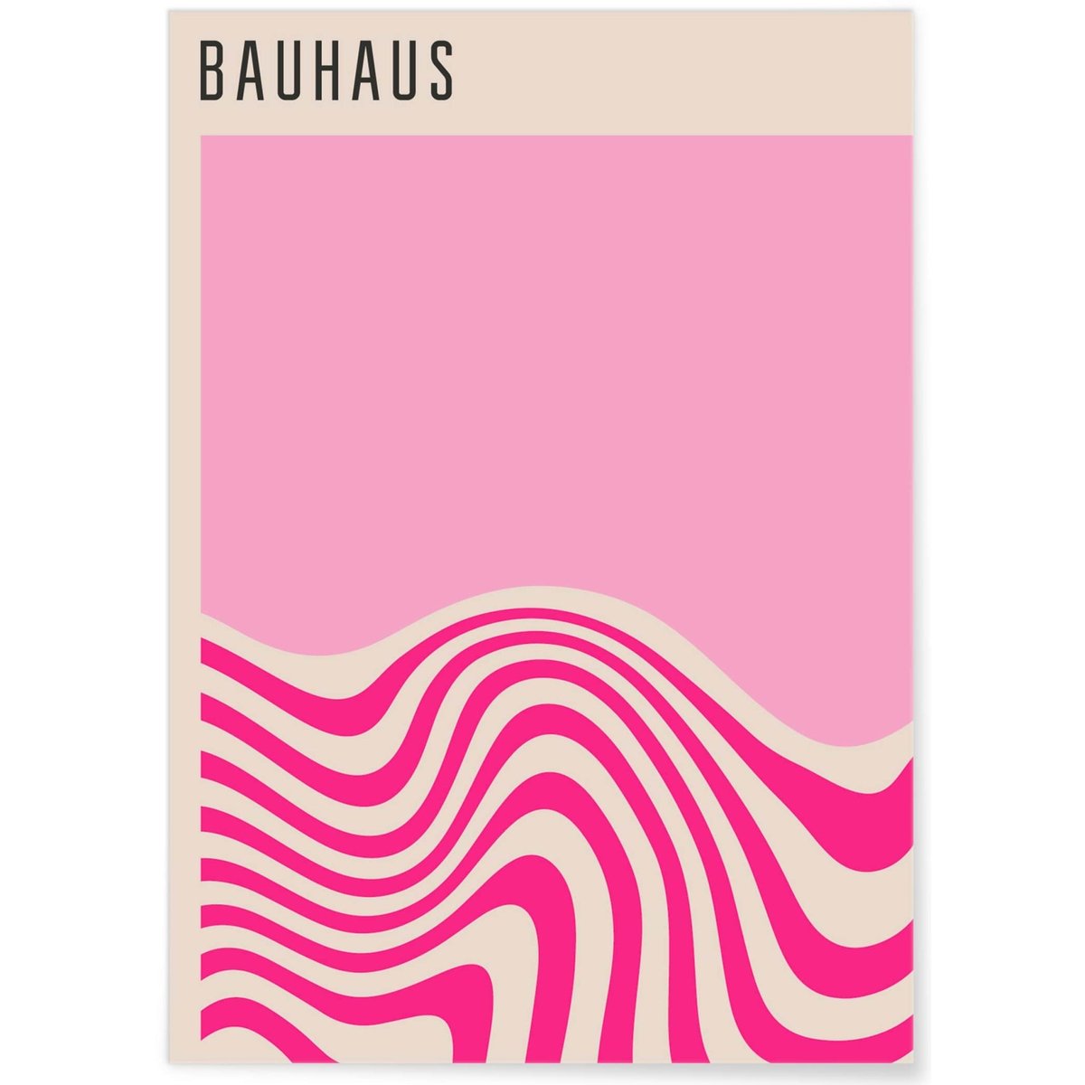 Affiche Bauhaus 17 blanc, L'AFFICHERIE