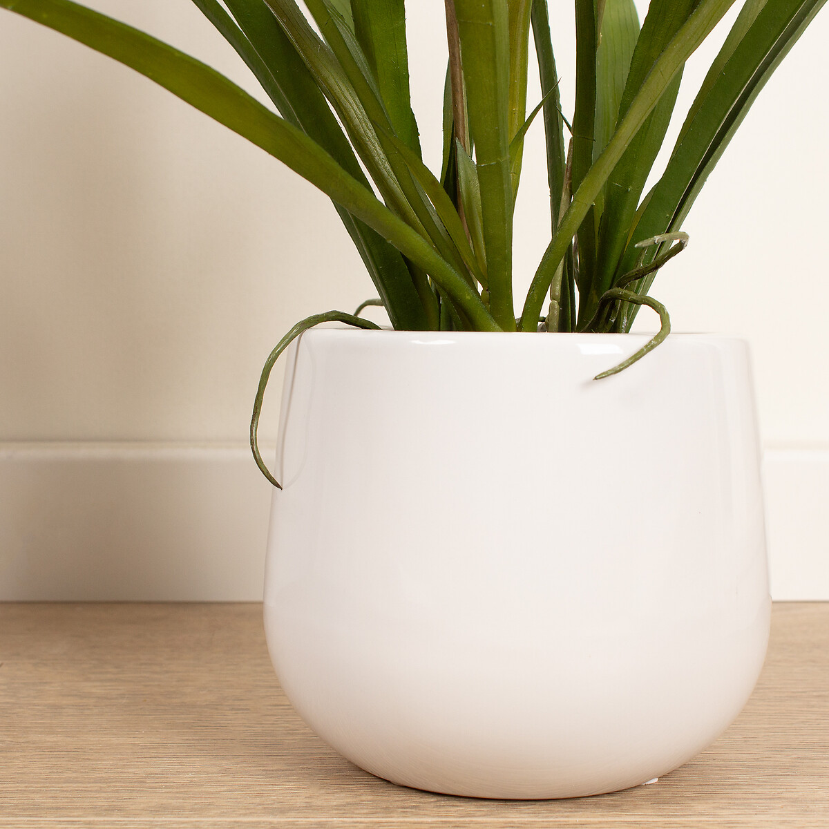 61cm Artificial White Mini Cymbidium Orchid in Pot white, SO'HOME