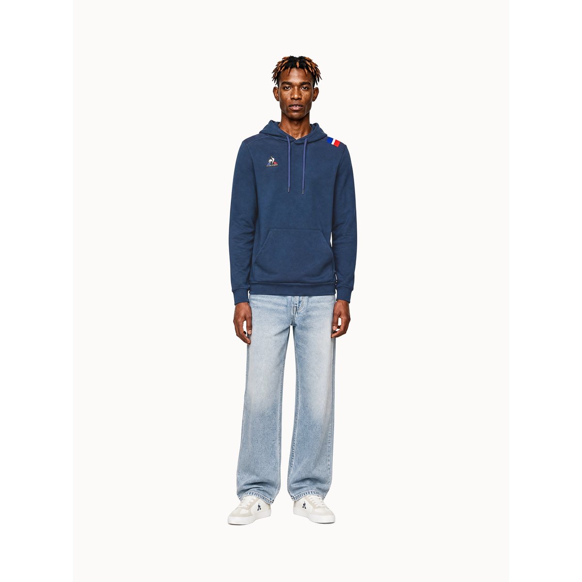 Sweat à capuche bleu, LE COQ SPORTIF