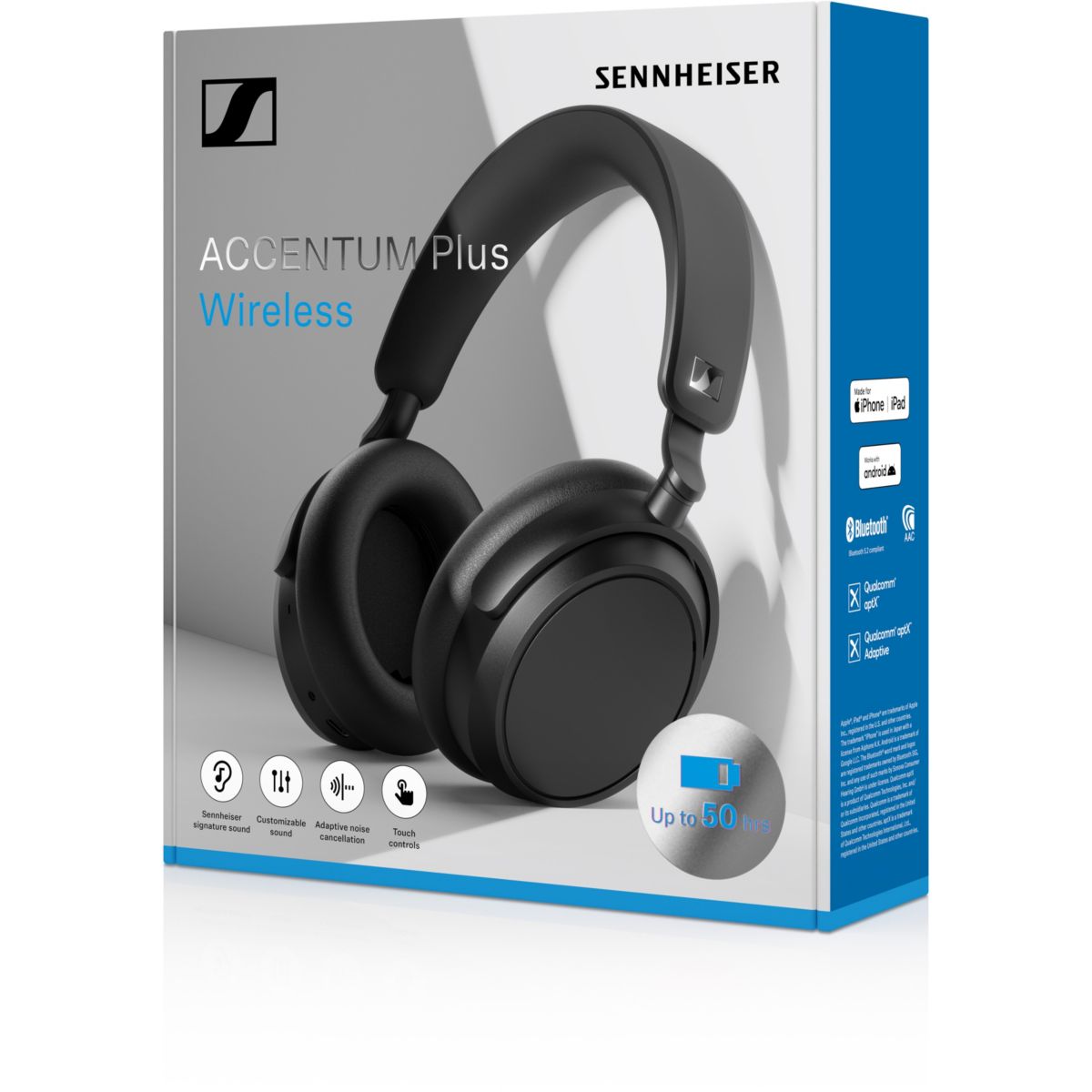 Casque Accentum Wireless Noir noir, SENNHEISER