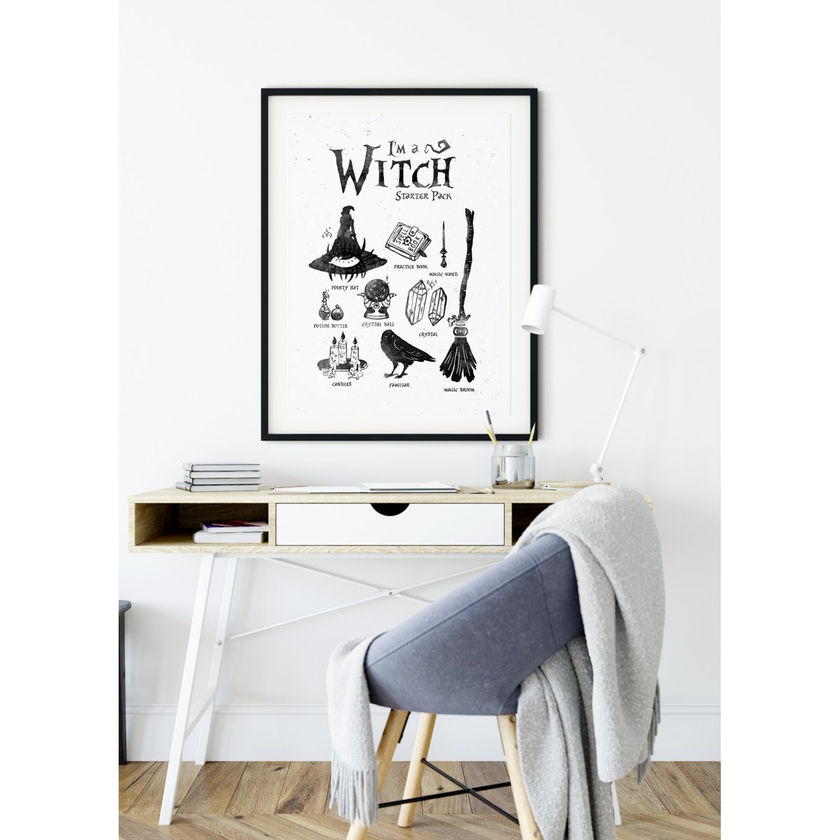 Affiche Witch Poster 3 blanc, L'AFFICHERIE