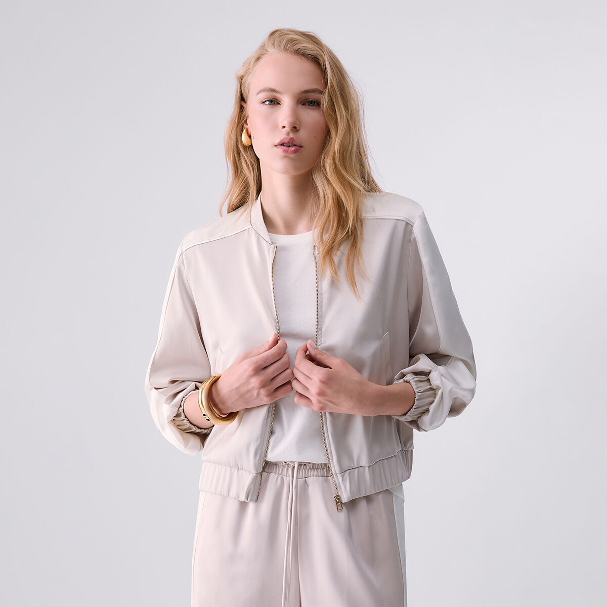 Veste en satin blanc, LIU JO