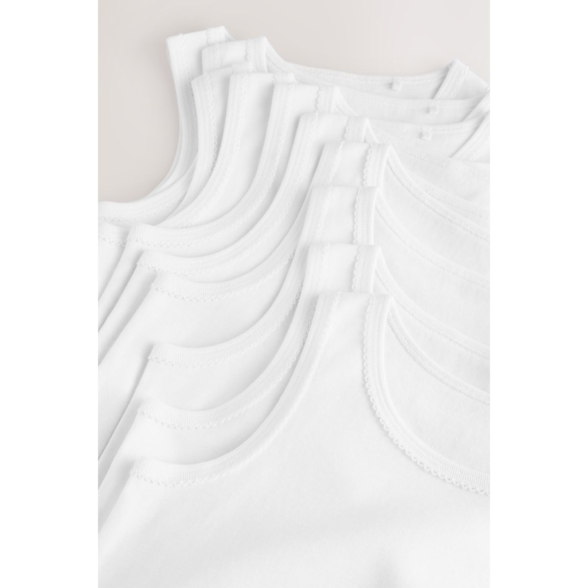 Débardeur 100 % coton, lot de 10 blanc, NEXT