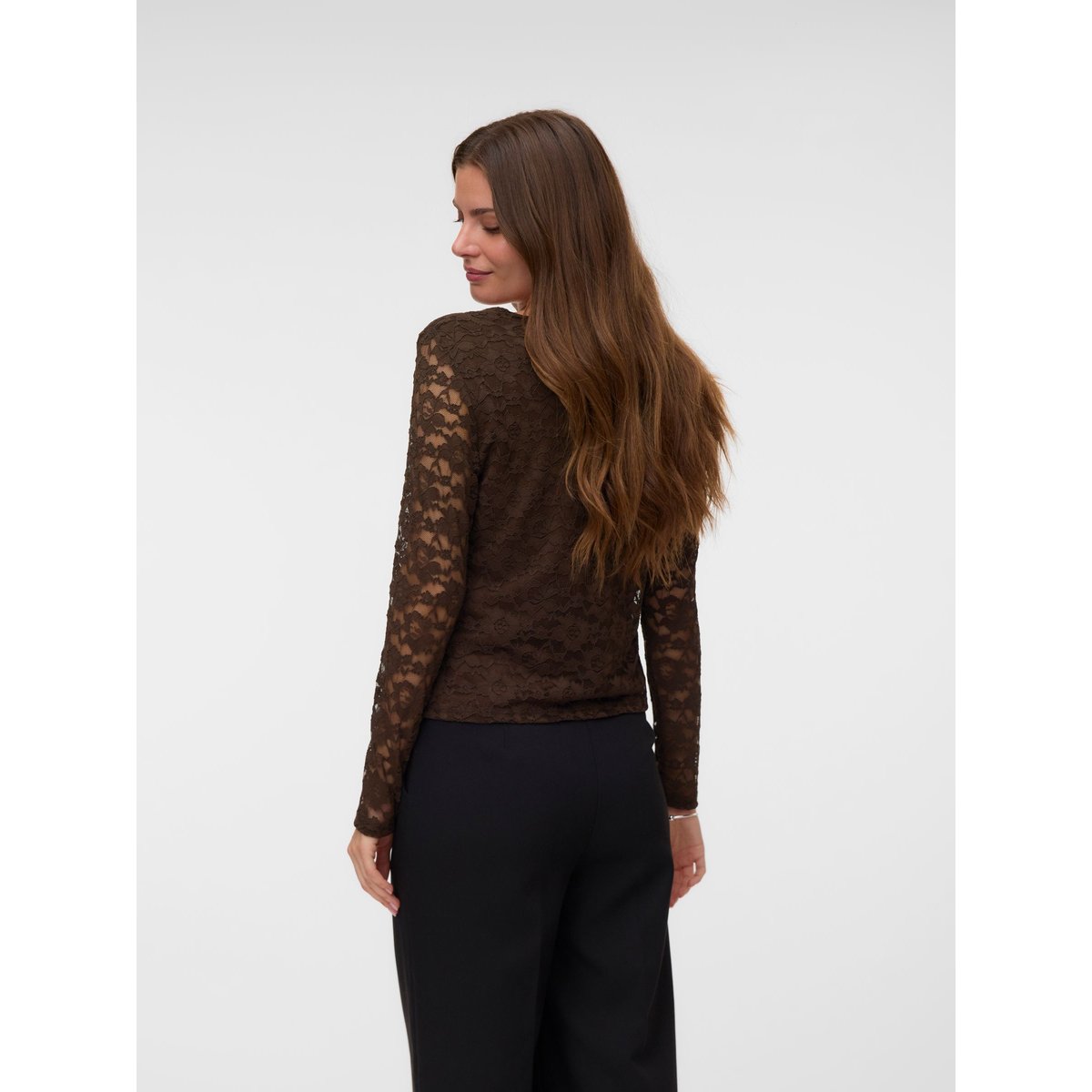 Top chocolate brown, VERO MODA