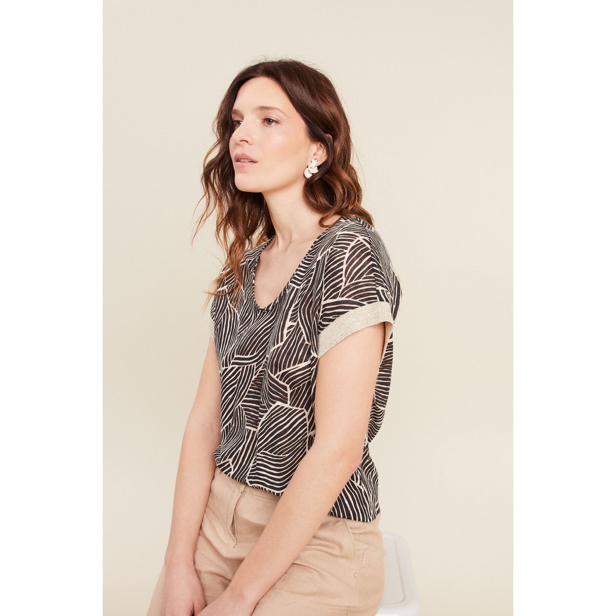 T-shirt manches courtes noir, BREAL