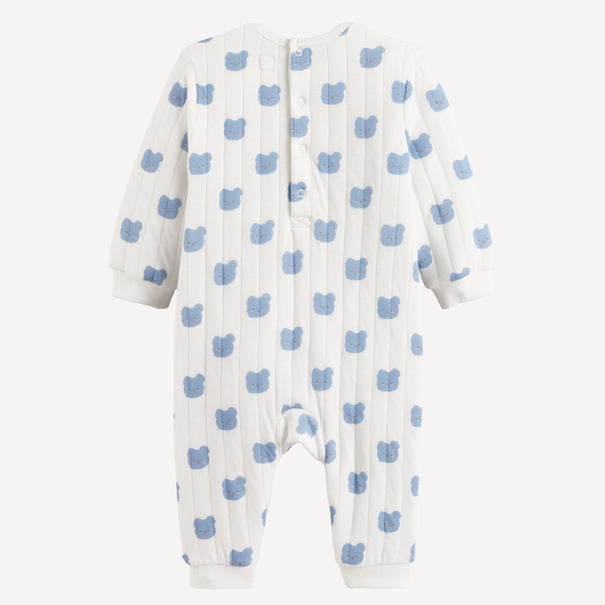 Combinaison longue matelassée, imprimé têtes d'ours ecru, LA REDOUTE COLLECTIONS