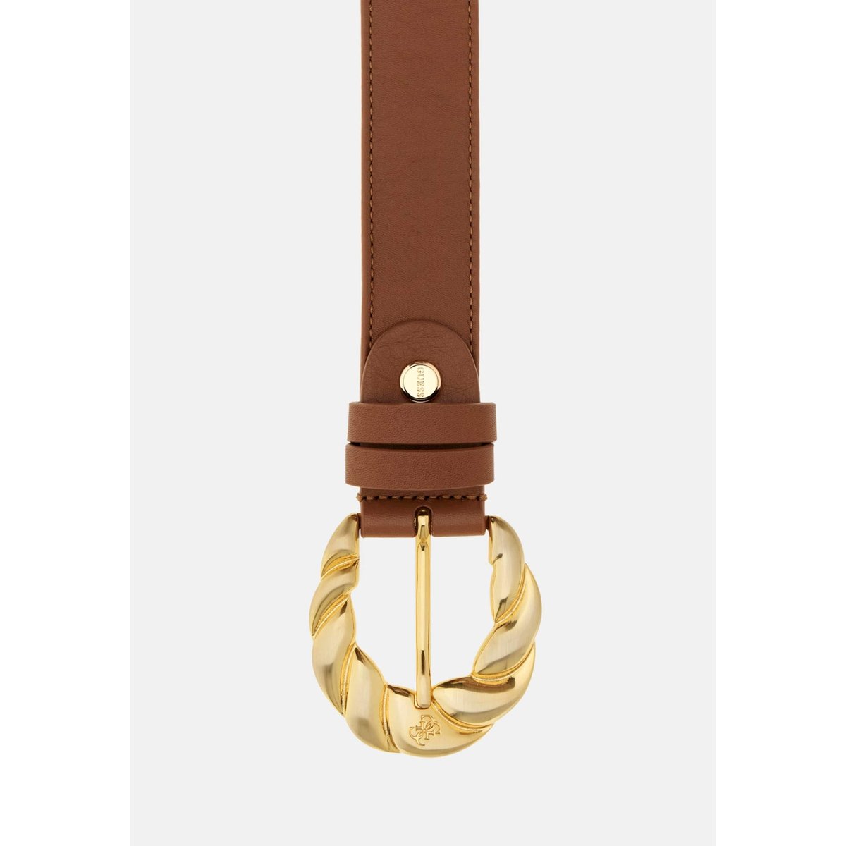 Ceinture En Cuir Véritable marron, GUESS