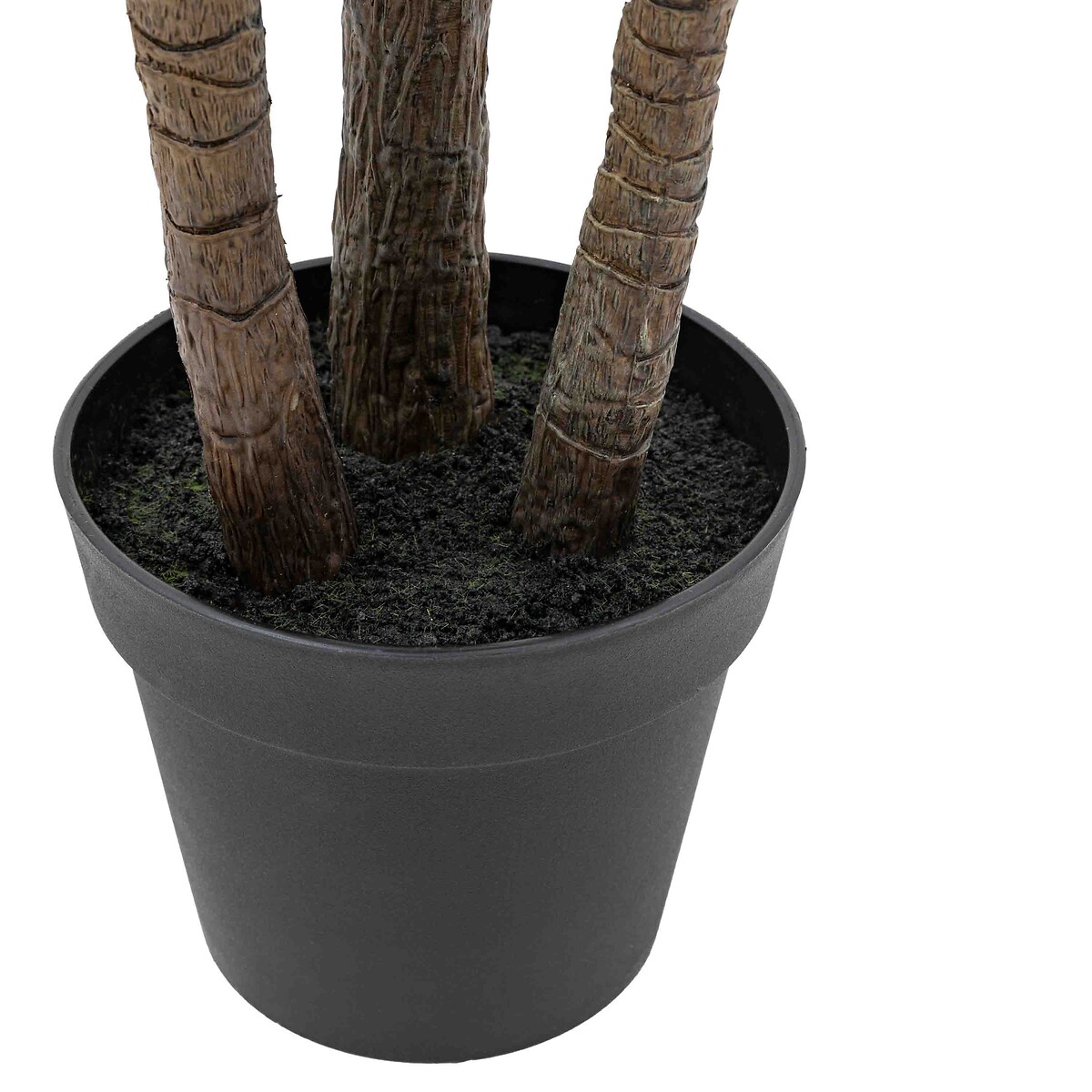 152cm Faux Potted Statement Palm Plant grey, ÉDITÉ