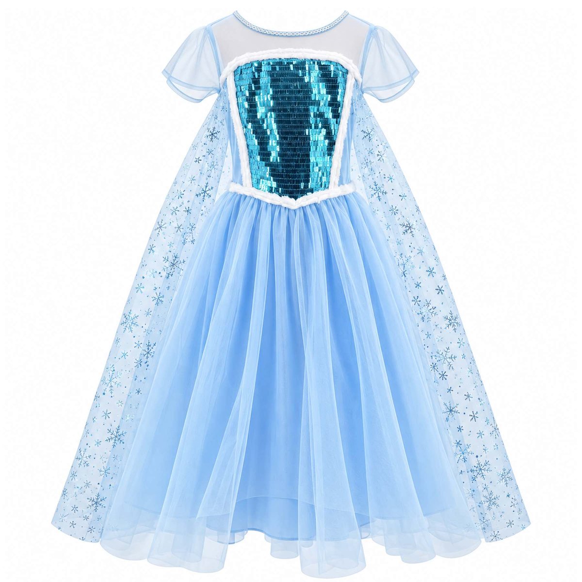 Déguisement enfant robe de Princesse Elsa bleu, SEVIRA KIDS