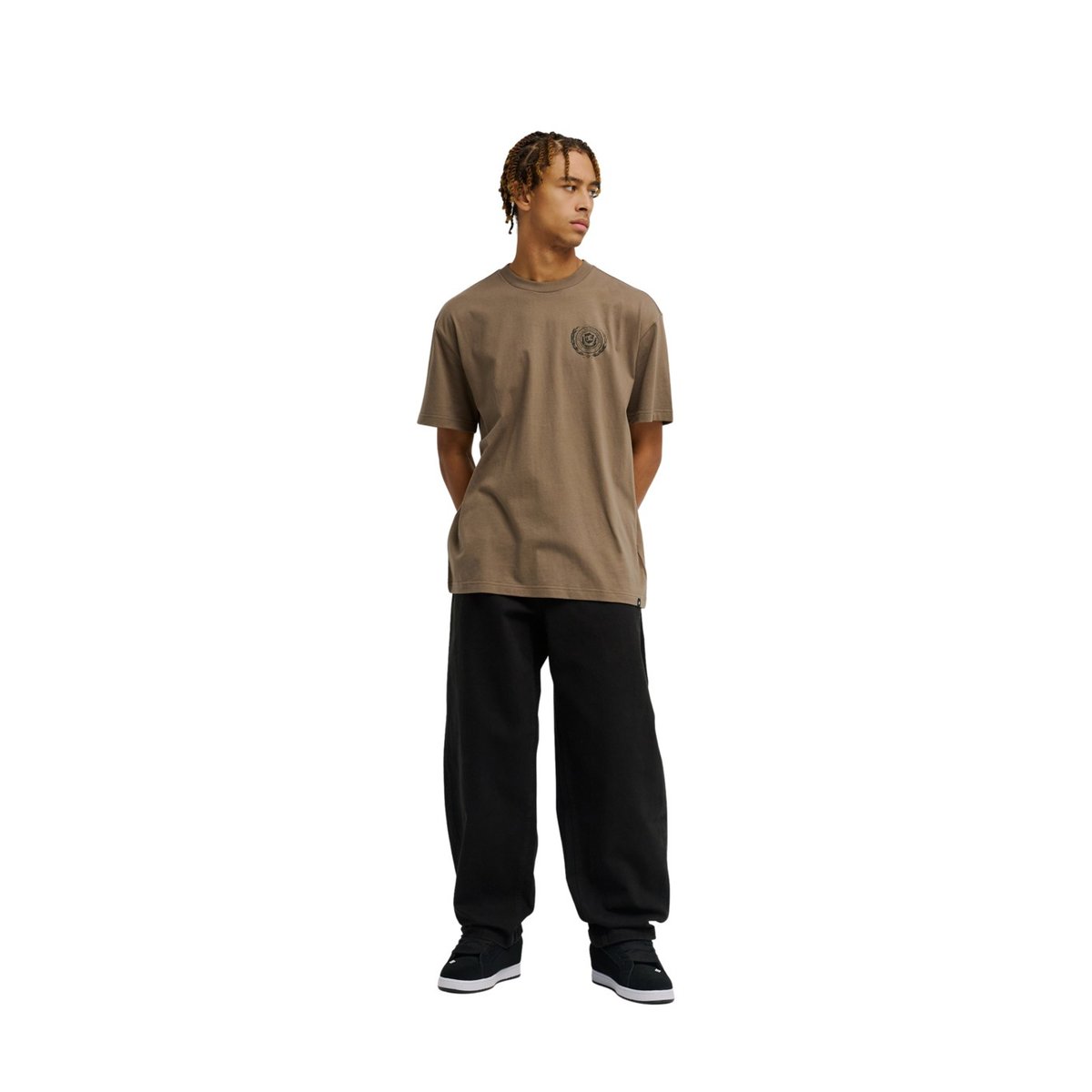 T-Shirt manches courtes. marron morel, DC SHOES