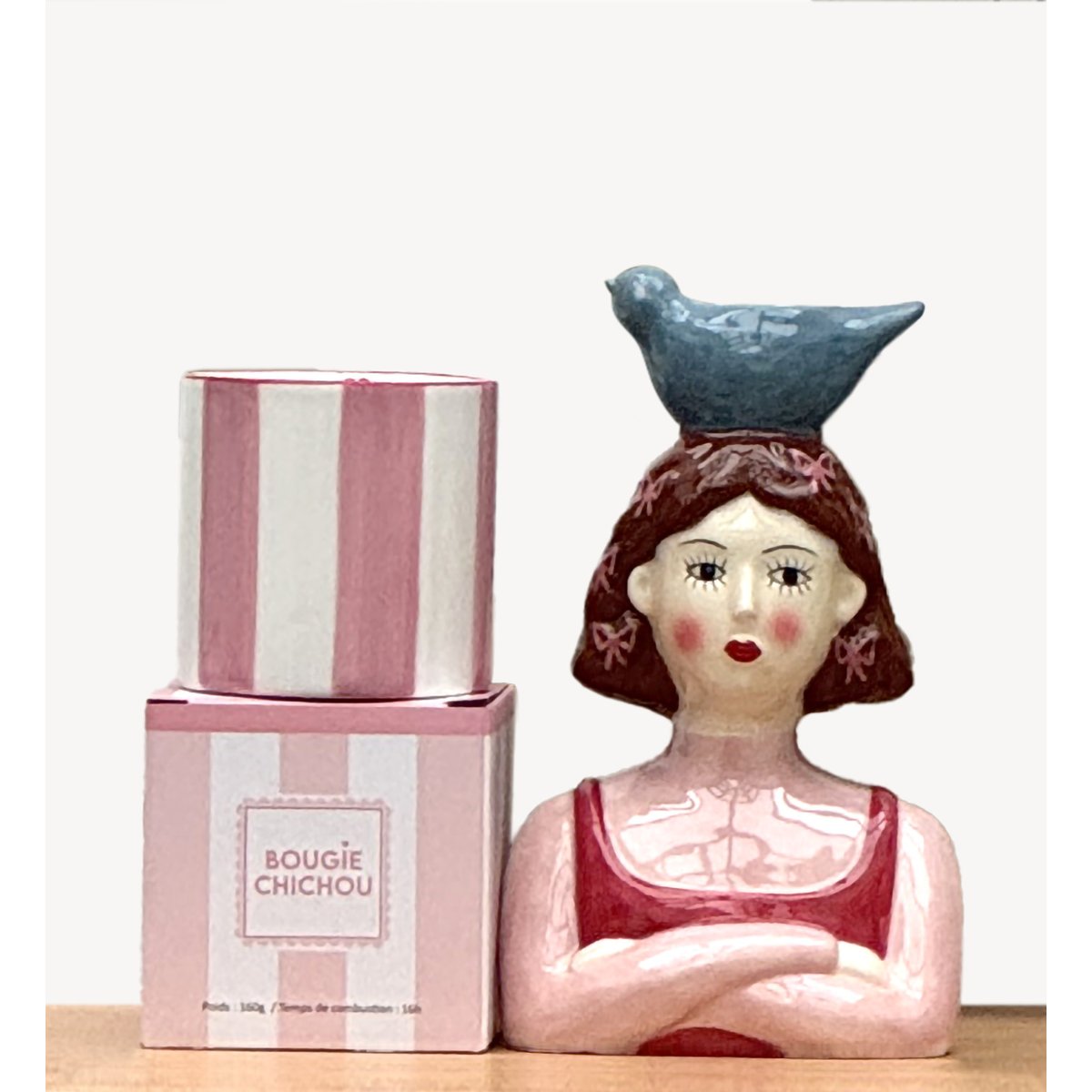 Jasmin - bougie parfumée rose, OPJET