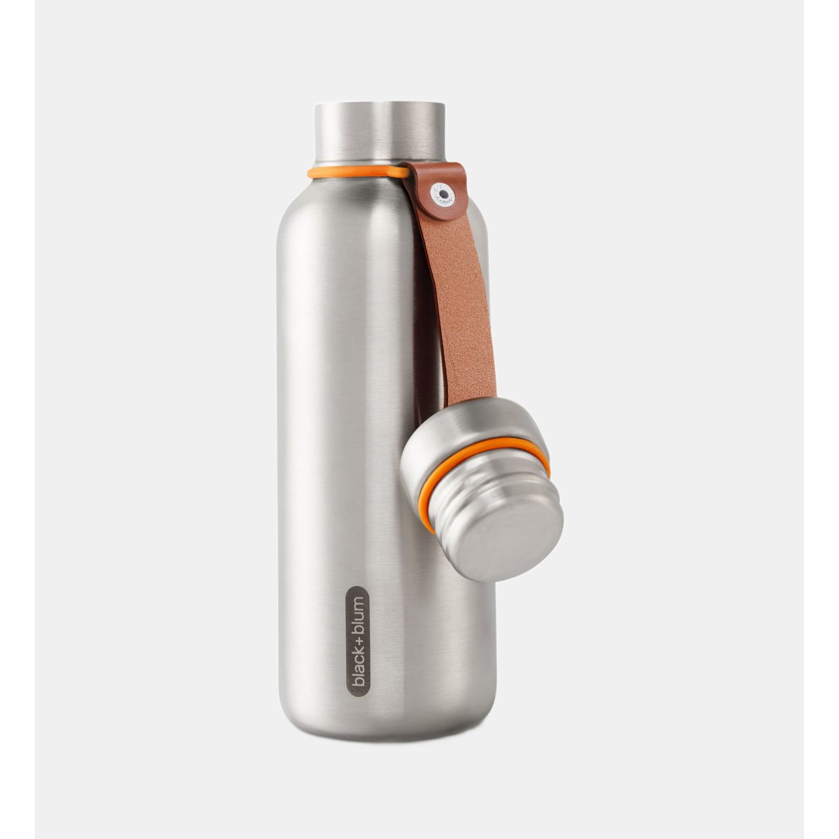 Bouteille isotherme - 50 cl gris et orange, BLACK + BLUM