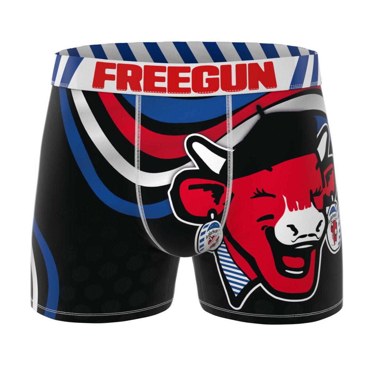 Lot De 3 Boxers Vache Qui Rit rouge/noir/bleu/blanc, FREEGUN