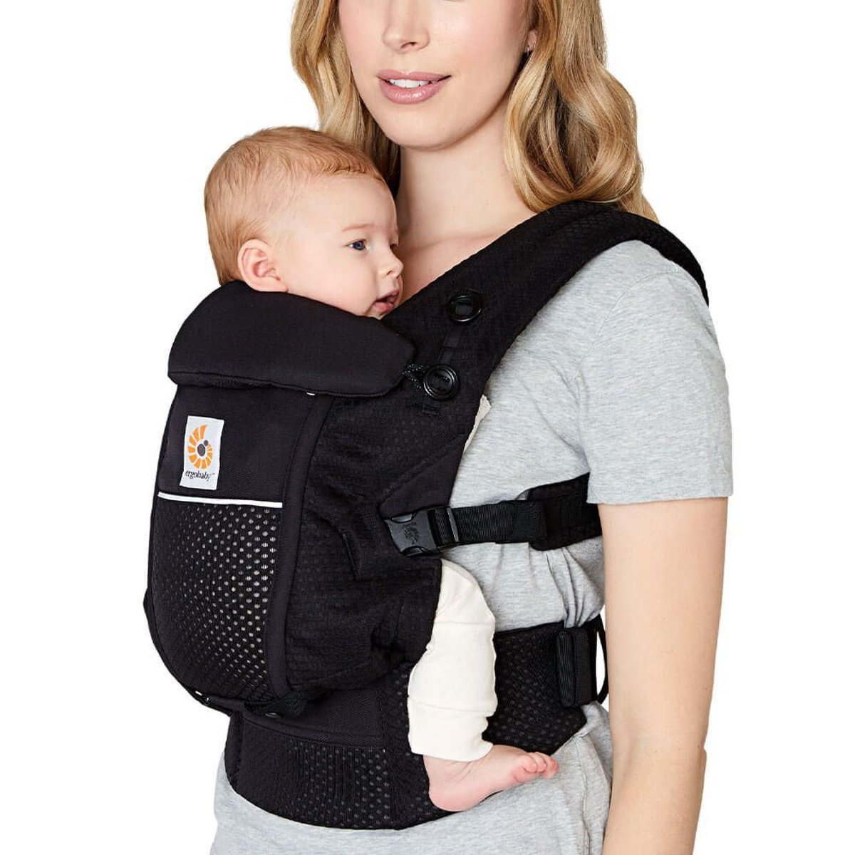 Porte bébé Adapt SoftFlex Mesh noir, ERGOBABY