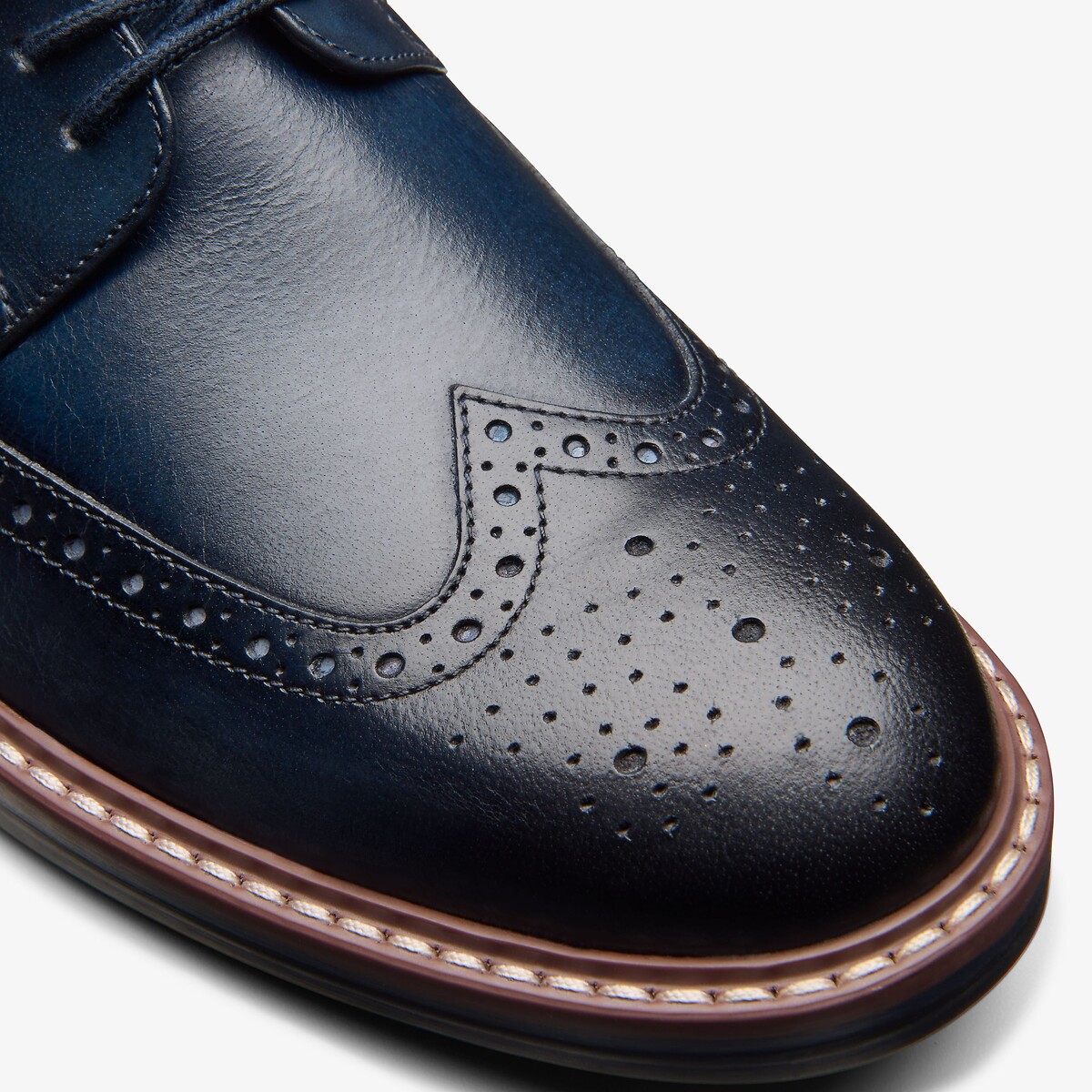 Derby's in leer Aldwin Limit marineblauw, CLARKS