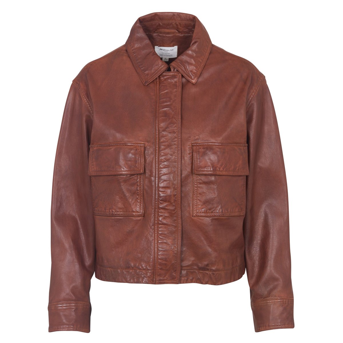 Blouson en cuir COCO cannelle, Maison 123